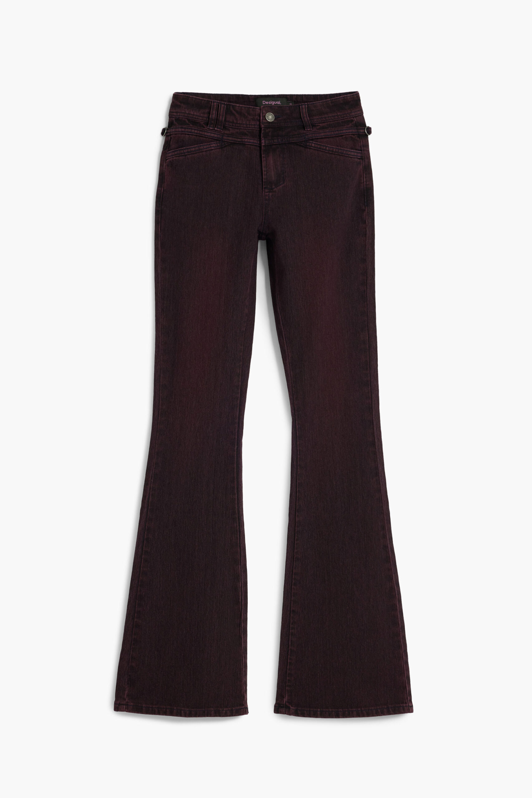 DESIGUAL WOMEN'S DENIM JEANS PURPLE DESIGUAL WOMEN'S DENIM JEANS PURPLE - Image 2