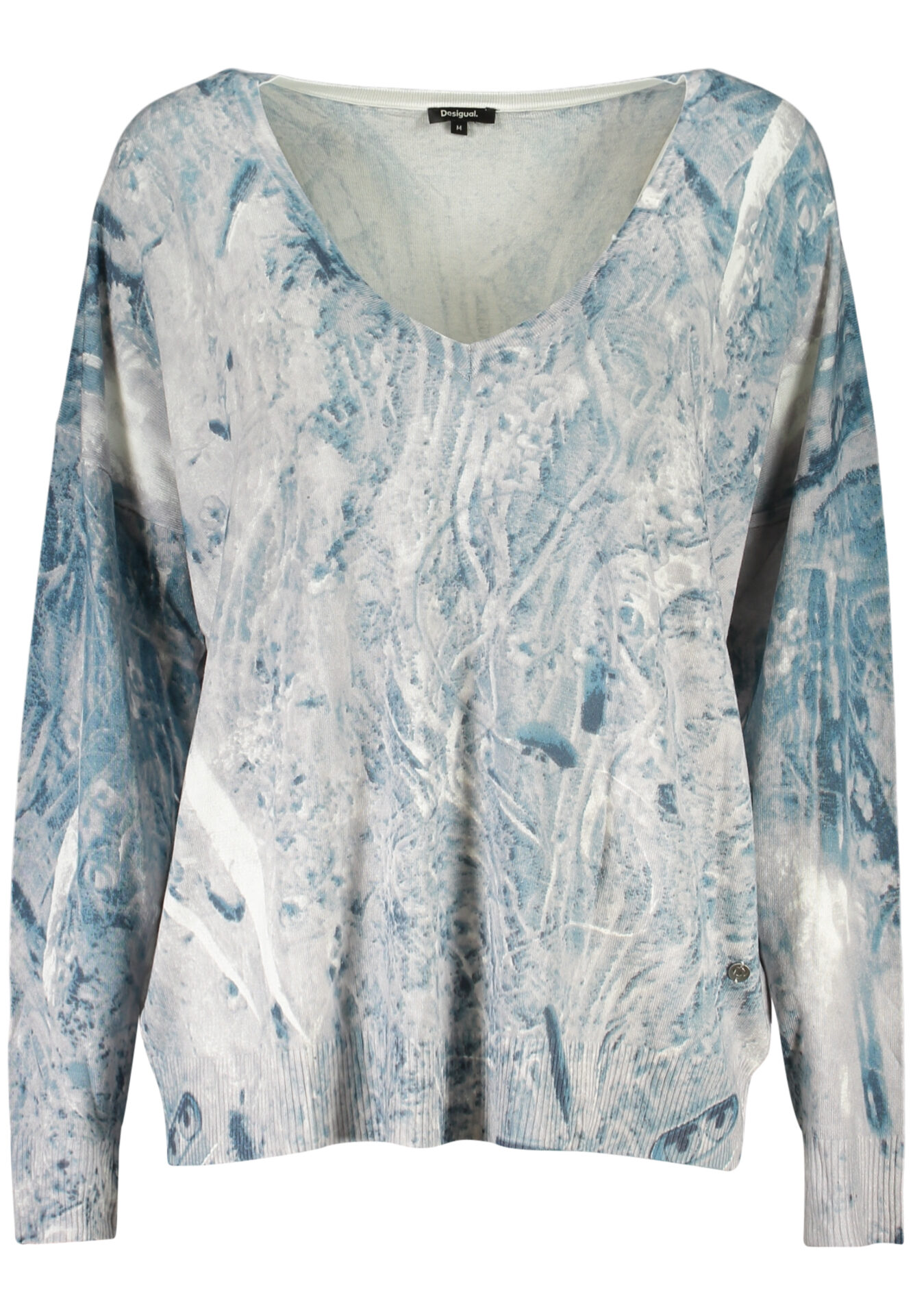 DESIGUAL WOMEN'S BLUE SWEATER