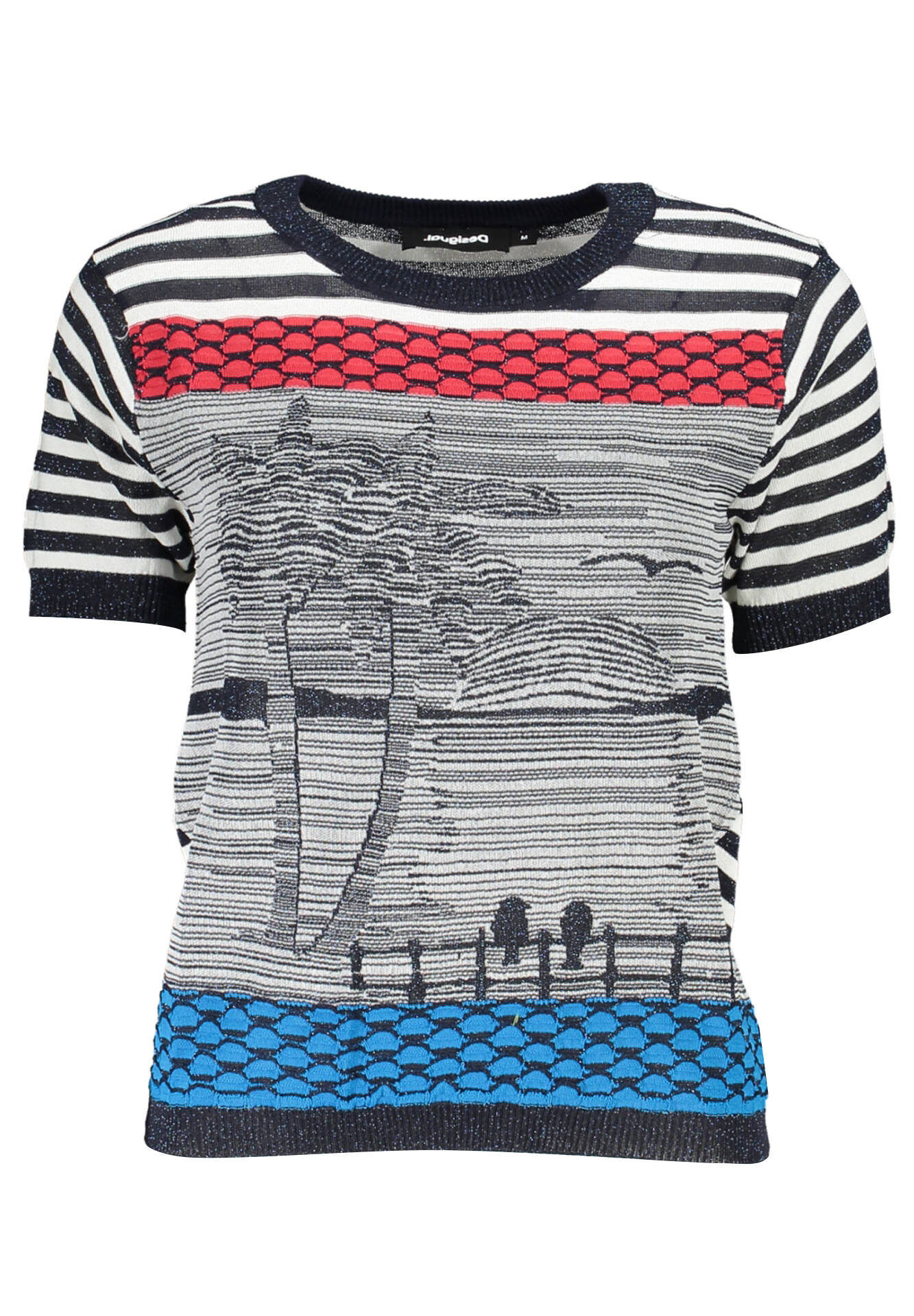 DESIGUAL WOMEN'S BLUE SWEATER
