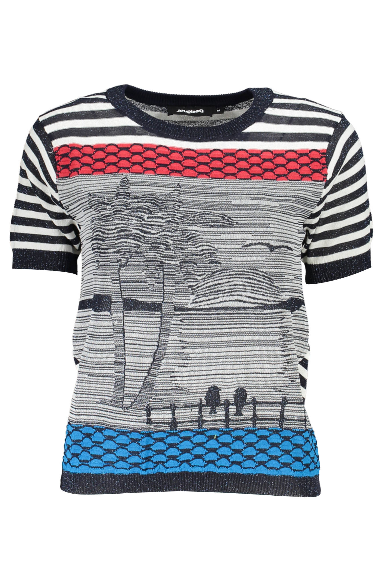 DESIGUAL WOMEN'S BLUE SWEATER DESIGUAL WOMEN'S BLUE SWEATER