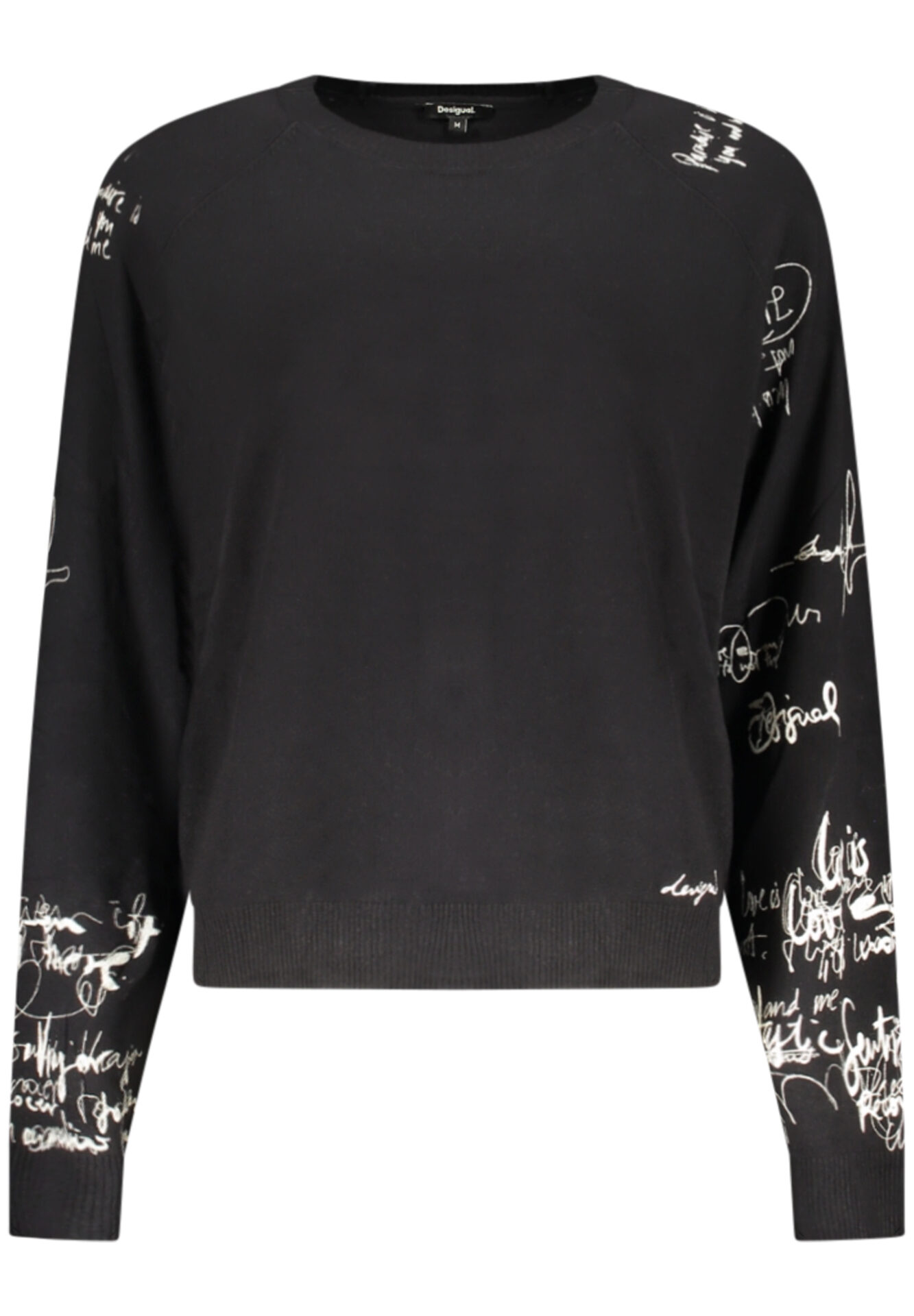 DESIGUAL WOMEN'S BLACK SWEATER
