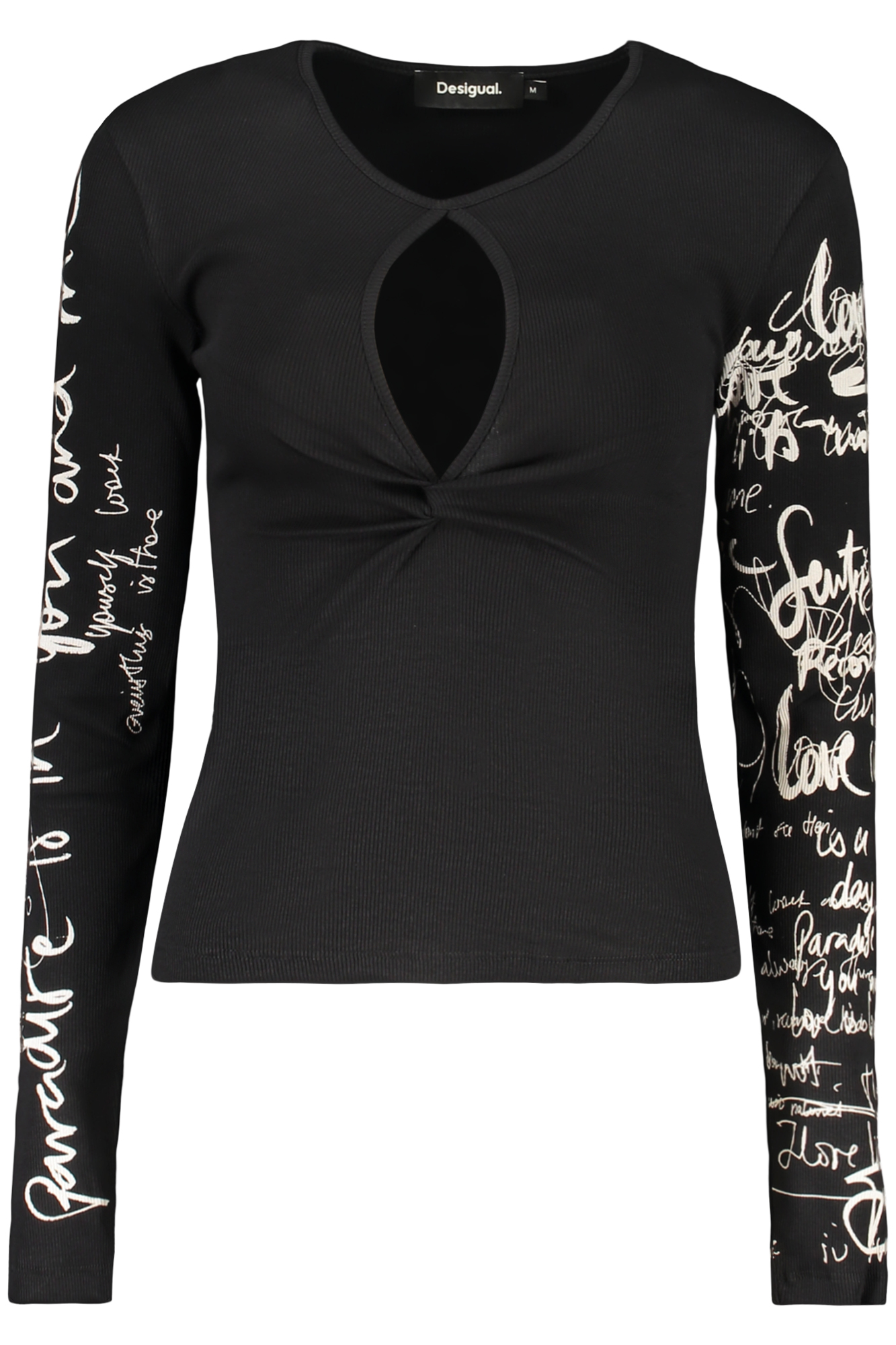DESIGUAL WOMEN'S BLACK SWEATER DESIGUAL WOMEN'S BLACK SWEATER