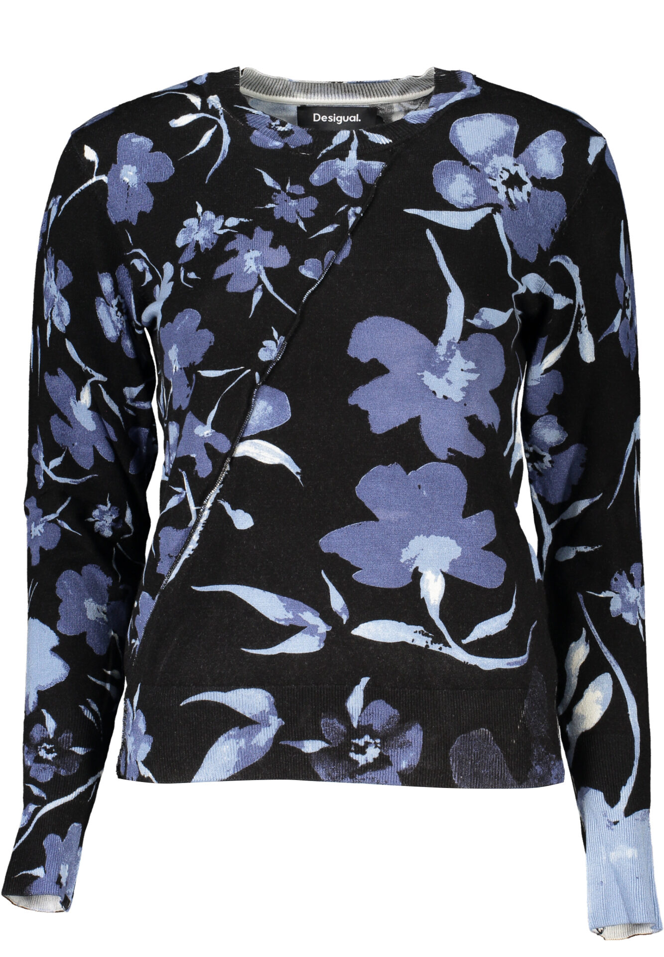 DESIGUAL BLACK WOMEN'S SWEATER