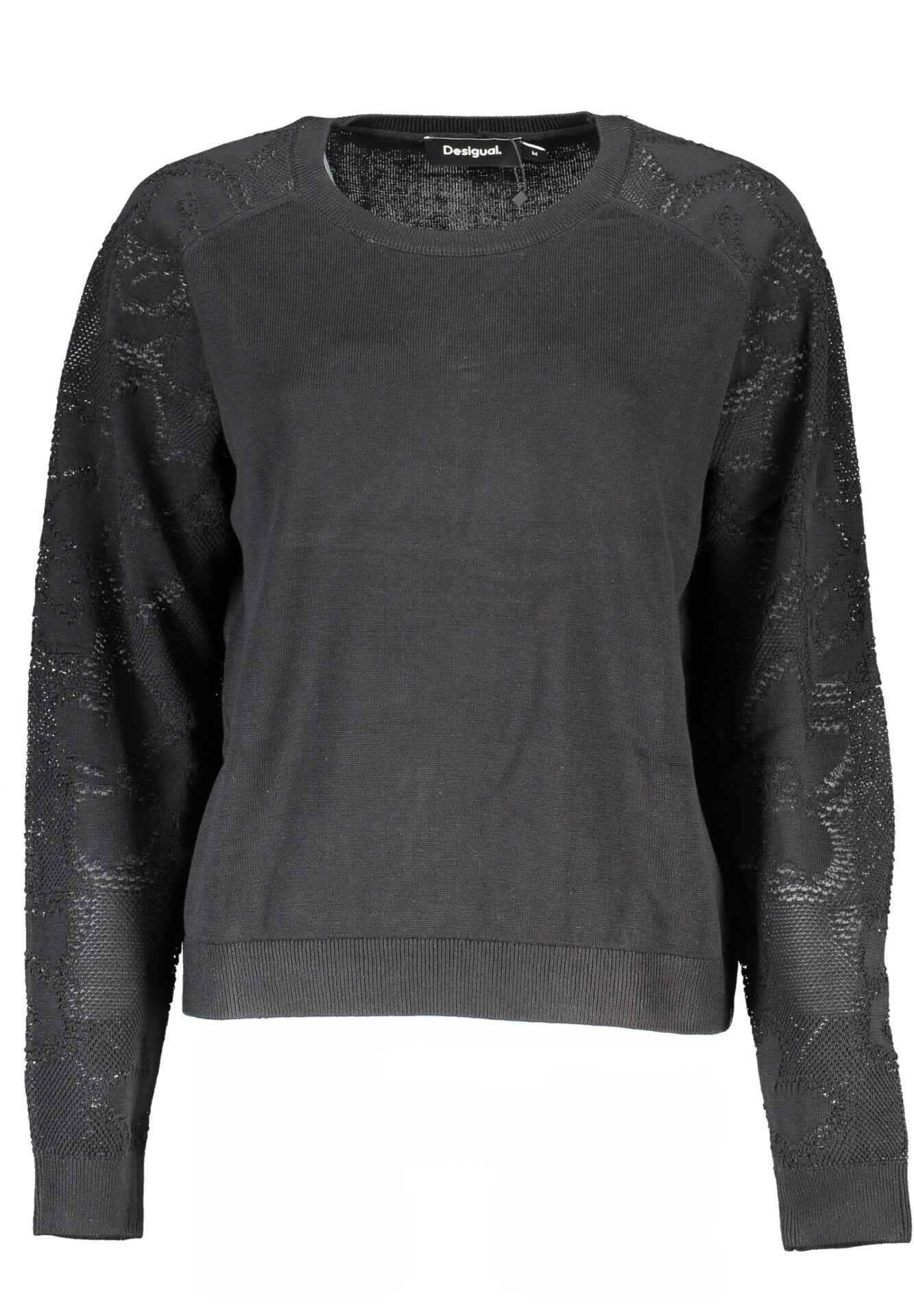 DESIGUAL BLACK WOMEN'S SWEATER