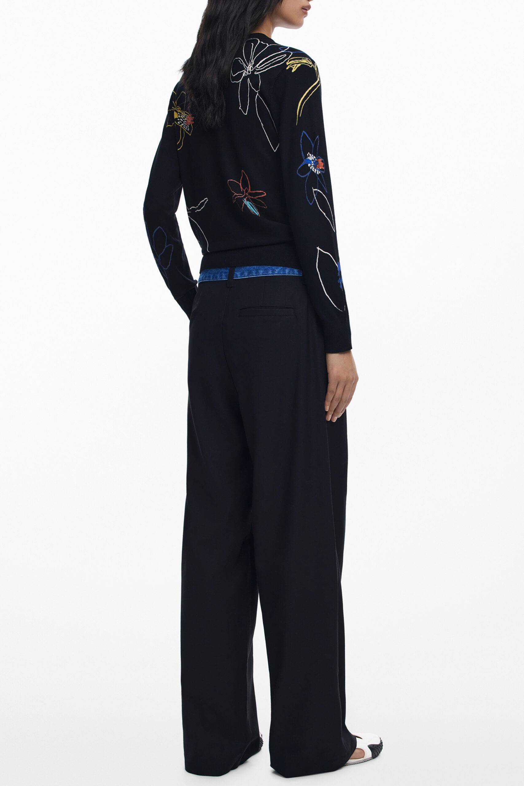 DESIGUAL WOMEN'S BLACK SWEATER DESIGUAL WOMEN'S BLACK SWEATER - Image 2