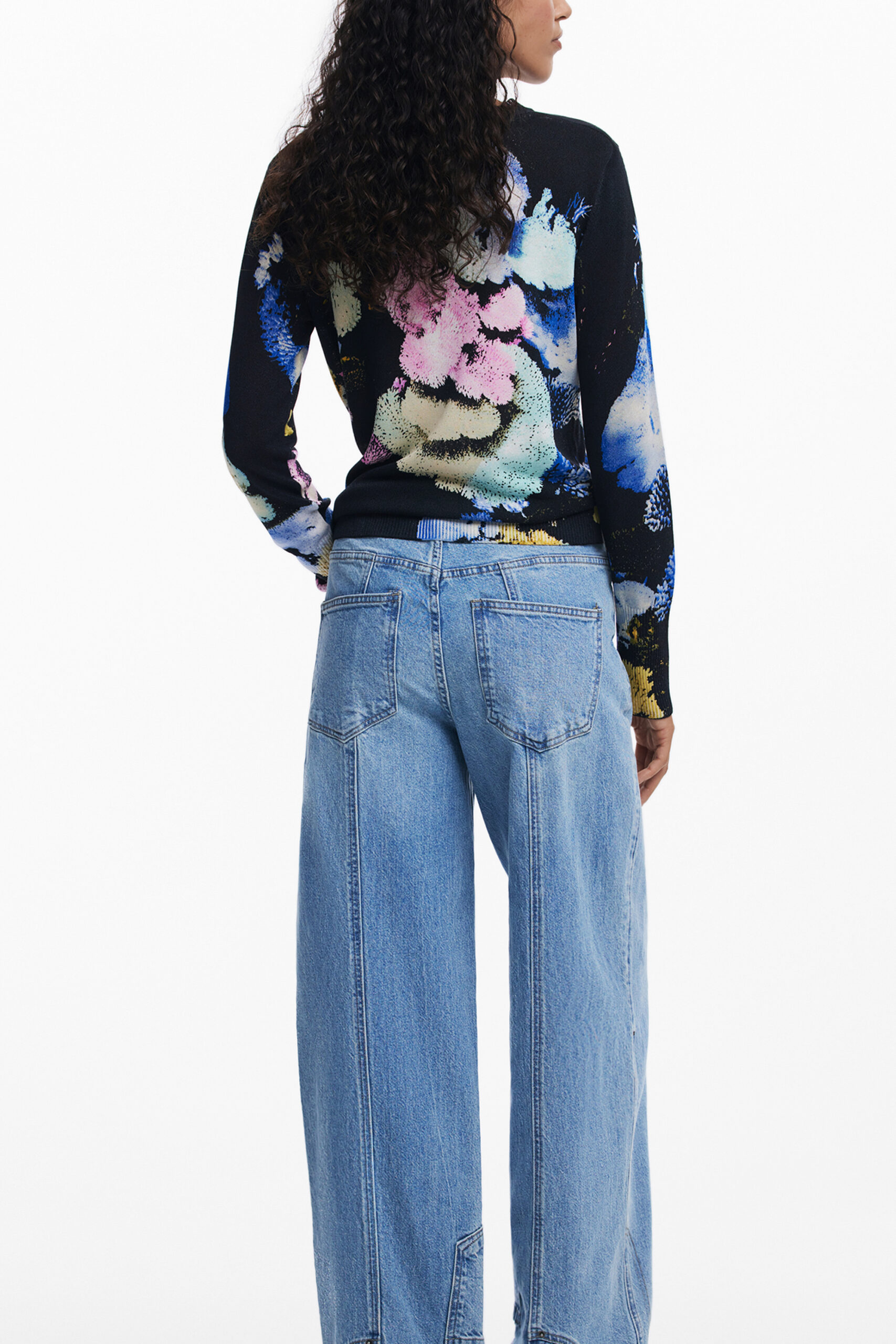 DESIGUAL WOMEN'S BLACK SWEATER DESIGUAL WOMEN'S BLACK SWEATER - Image 2