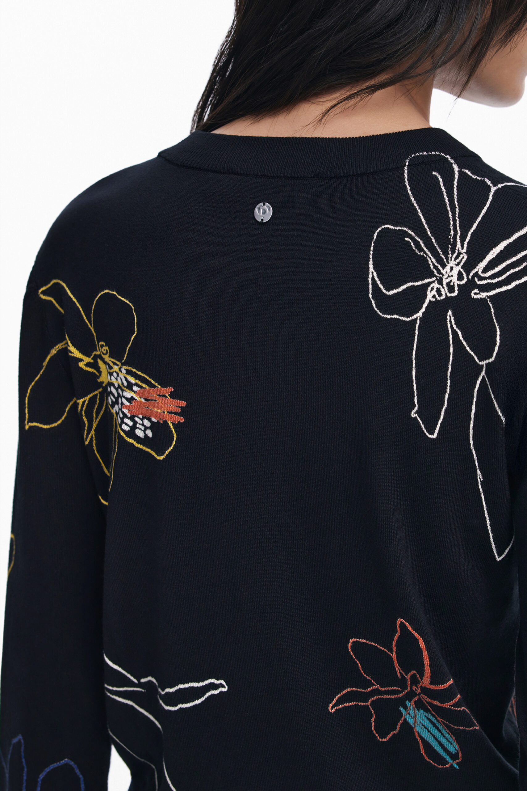 DESIGUAL WOMEN'S BLACK SWEATER DESIGUAL WOMEN'S BLACK SWEATER - Image 3