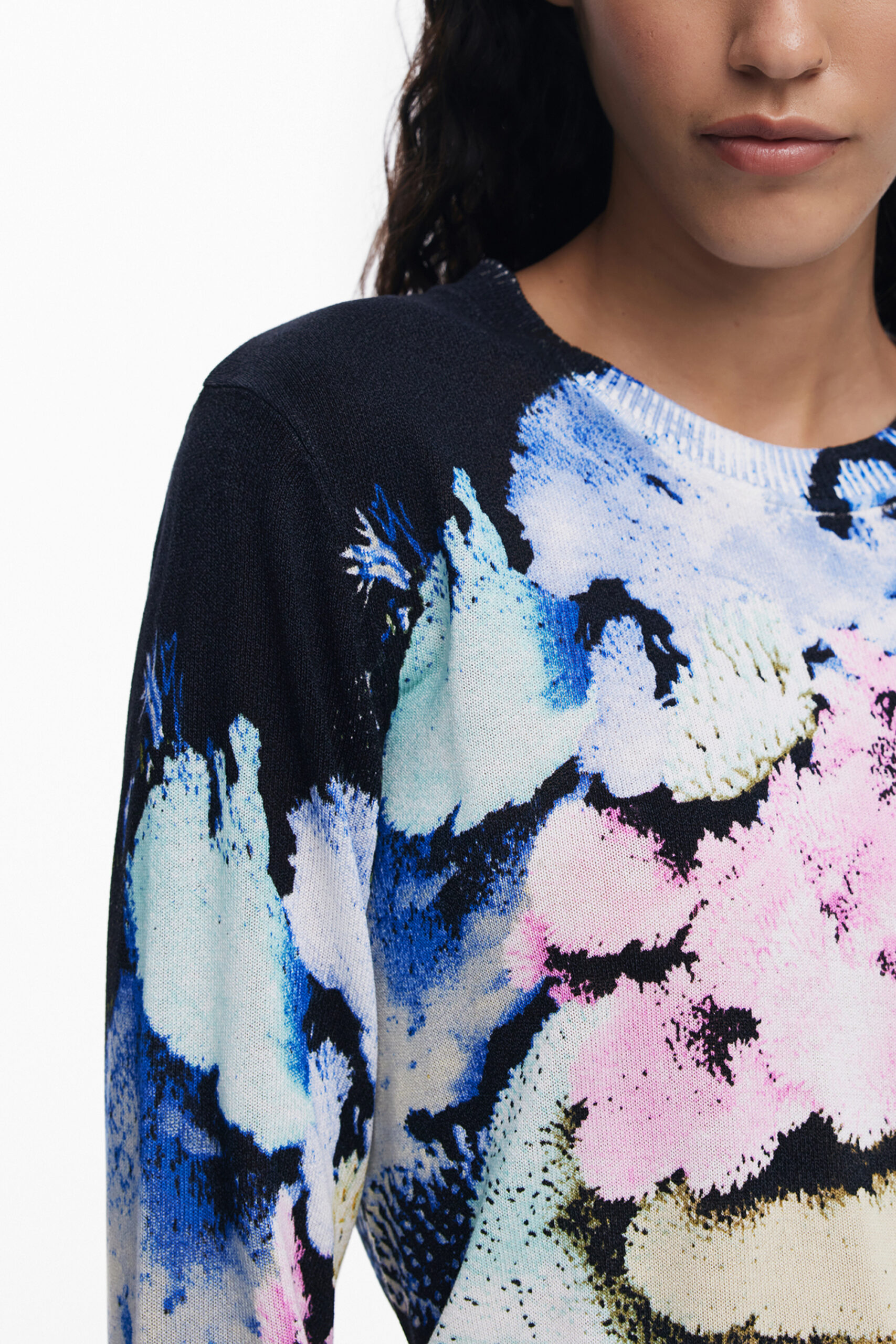 DESIGUAL WOMEN'S BLACK SWEATER DESIGUAL WOMEN'S BLACK SWEATER - Image 3