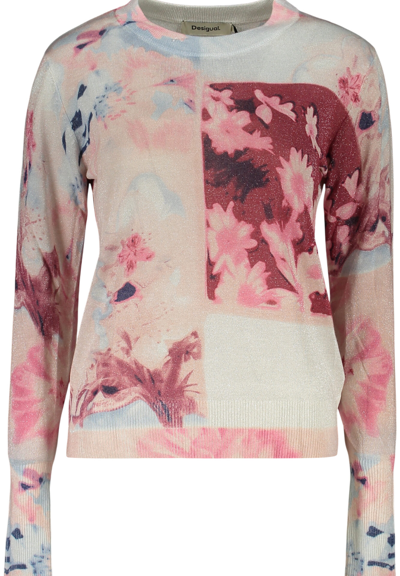 DESIGUAL WOMEN'S PINK SWEATER