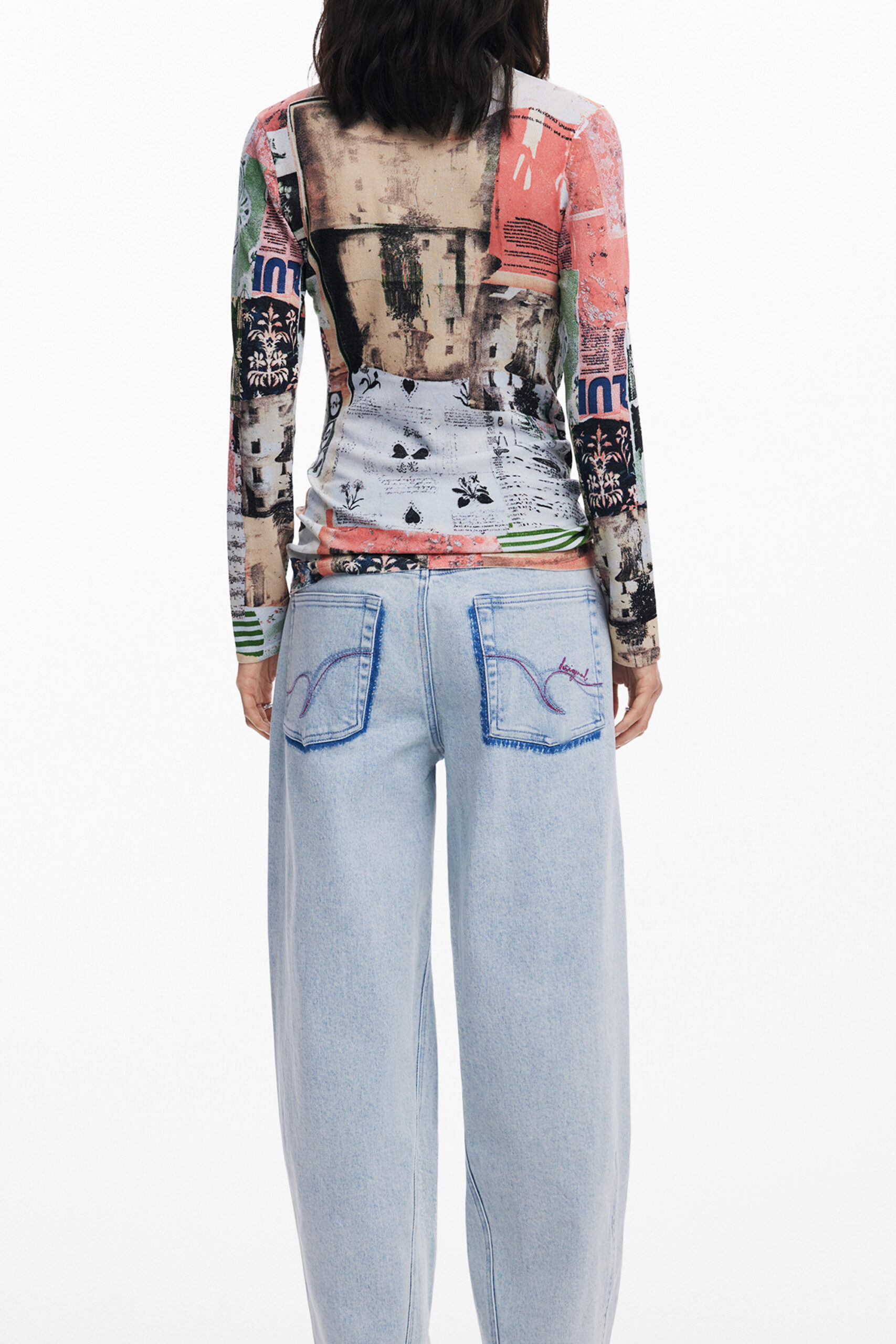 DESIGUAL moteriškas megztinis, rožinis DESIGUAL moteriškas megztinis, rožinis - Image 2