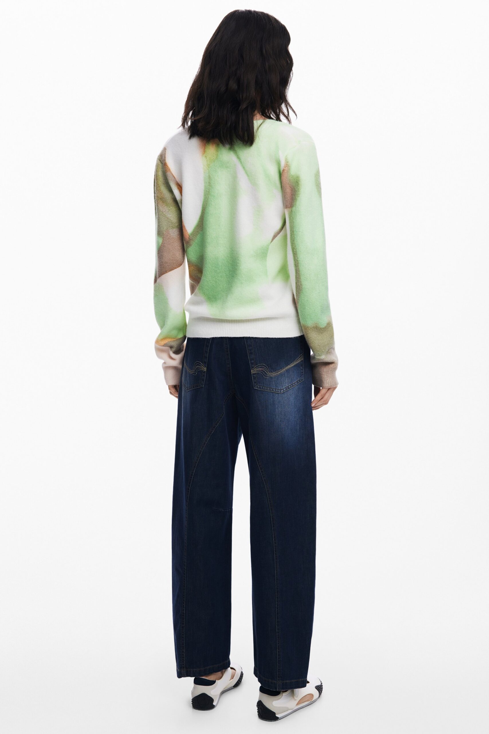 DESIGUAL WOMEN'S GREEN SWEATER DESIGUAL WOMEN'S GREEN SWEATER - Image 2