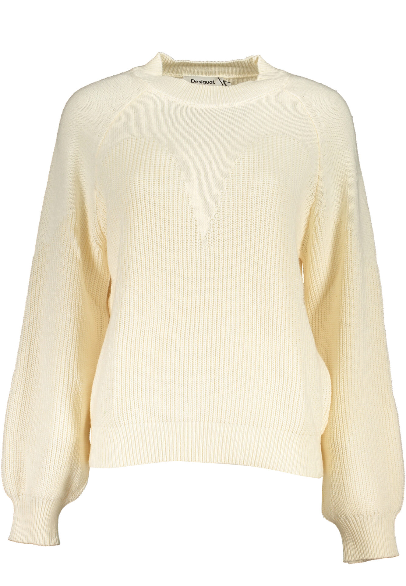 DESIGUAL WHITE WOMEN'S SWEATER