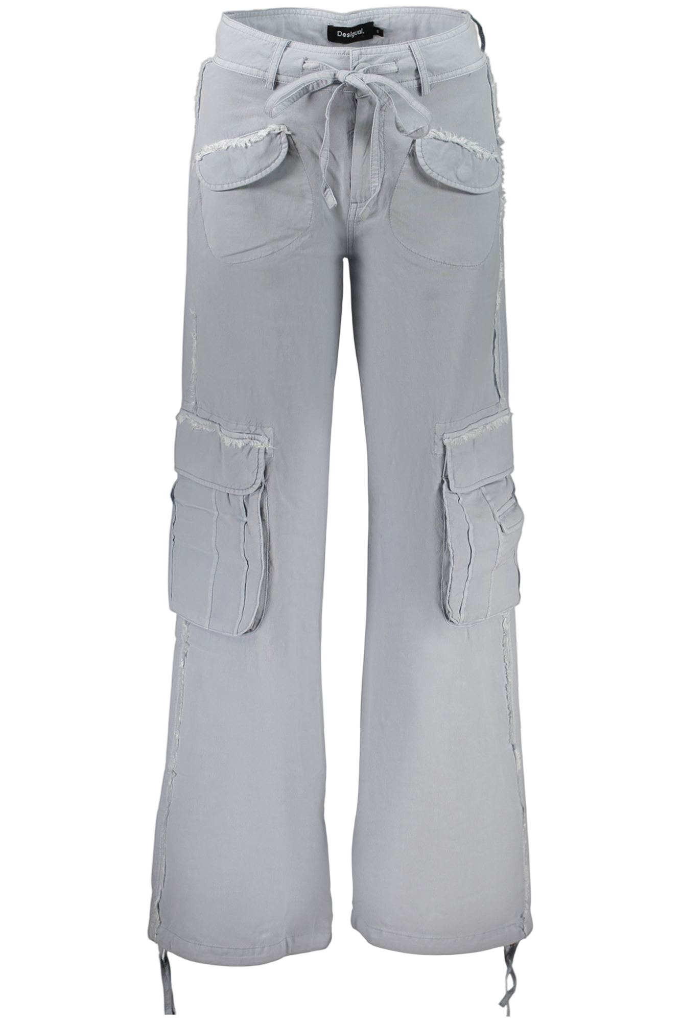 DESIGUAL WOMEN'S LIGHT BLUE TROUSERS DESIGUAL WOMEN'S LIGHT BLUE TROUSERS