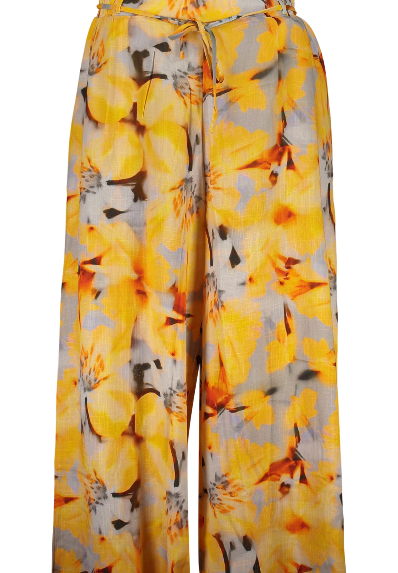 DESIGUAL WOMEN'S YELLOW TROUSERS