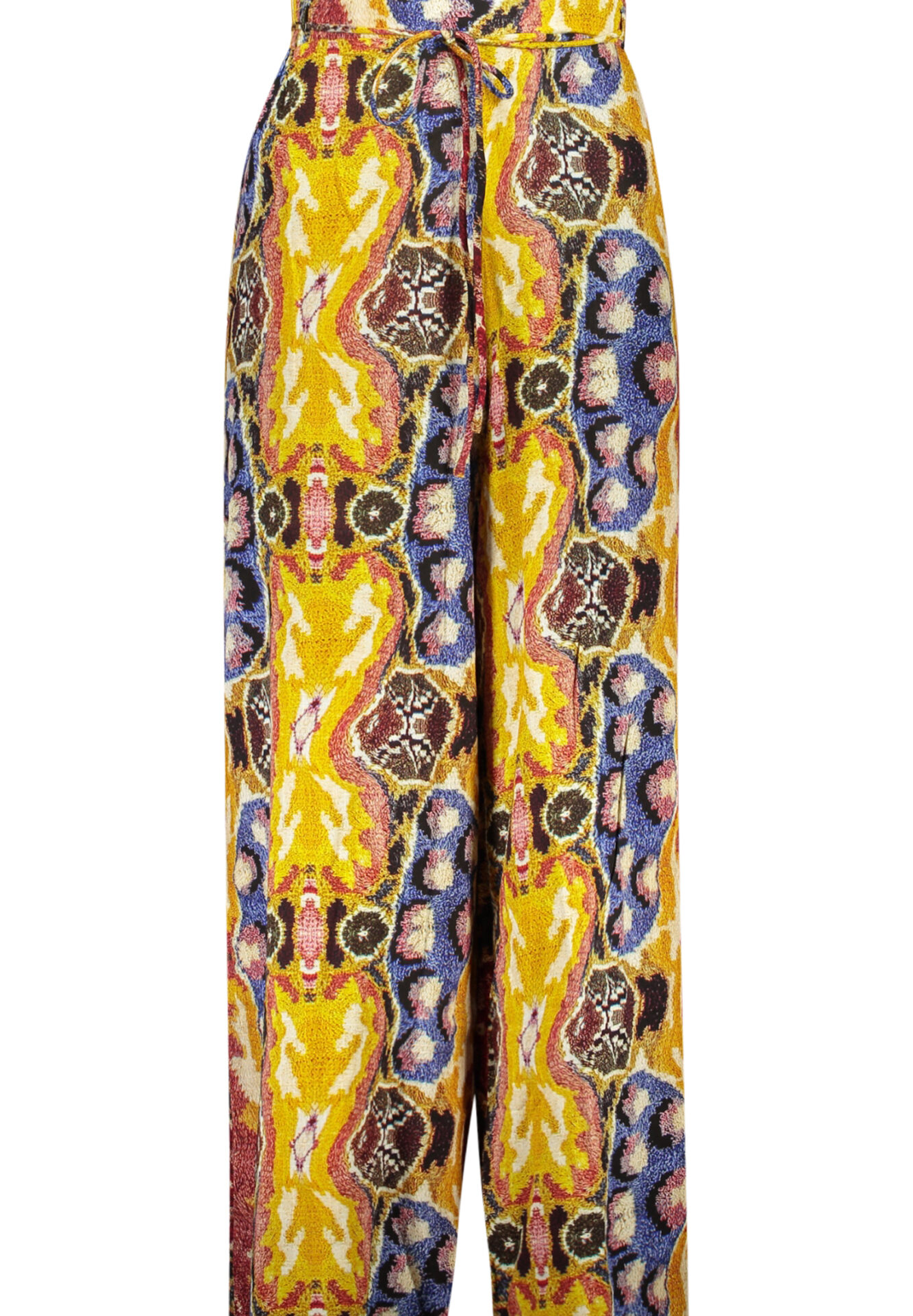 DESIGUAL WOMEN'S YELLOW TROUSERS