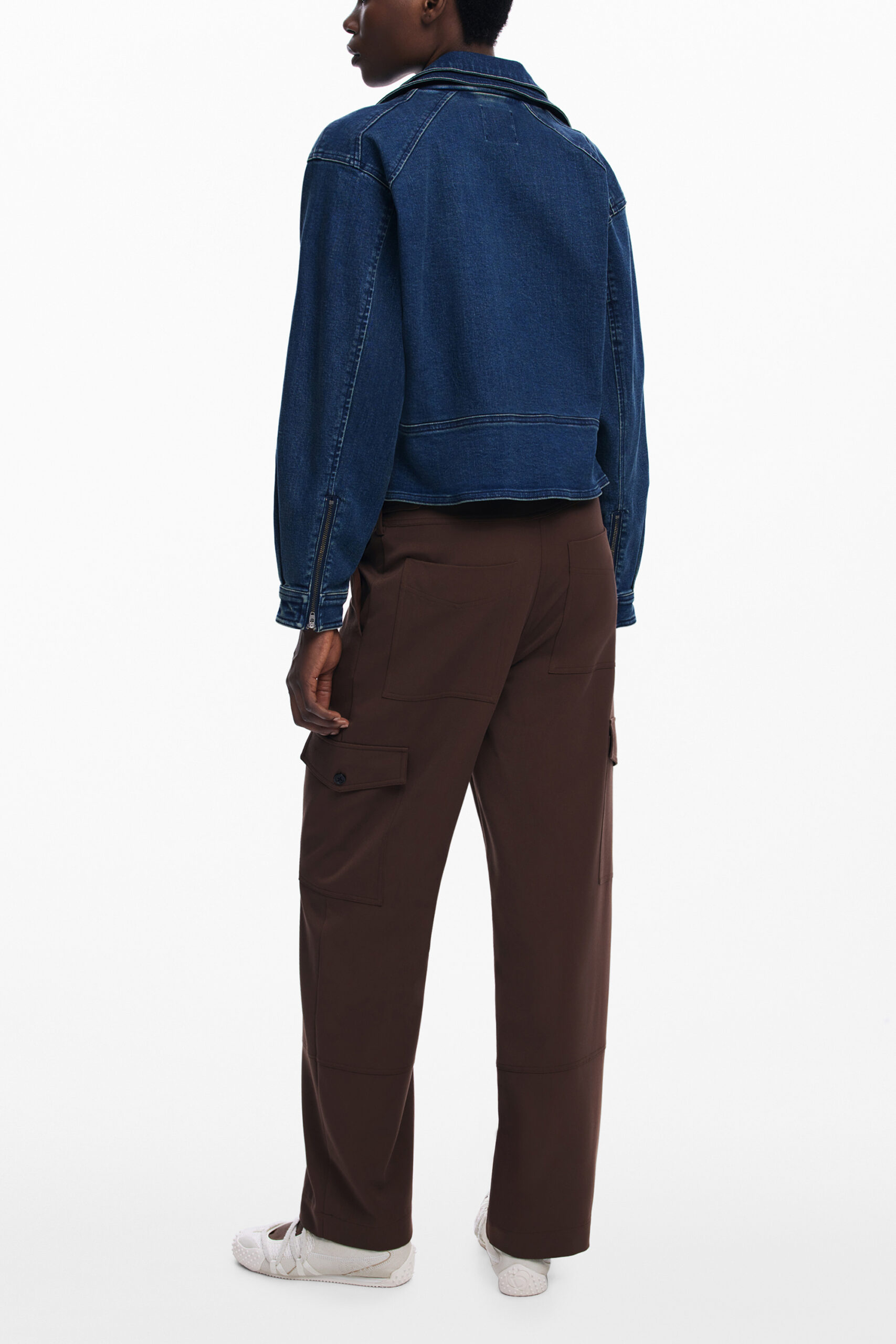 DESIGUAL WOMEN'S BROWN TROUSERS DESIGUAL WOMEN'S BROWN TROUSERS - Image 2