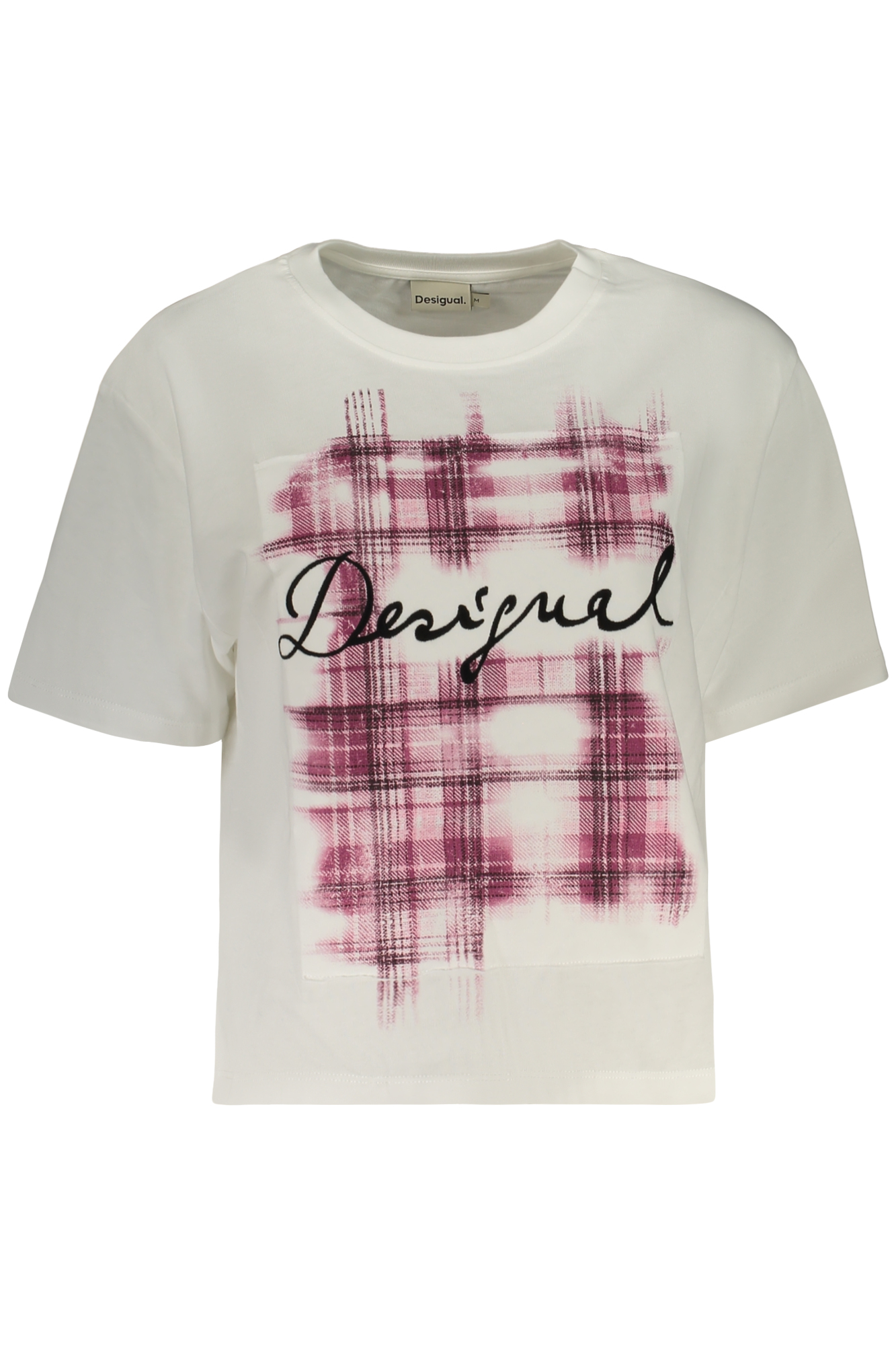 DESIGUAL WOMEN'S SHORT-SLEEVE T-SHIRT WHITE DESIGUAL WOMEN'S SHORT-SLEEVE T-SHIRT WHITE