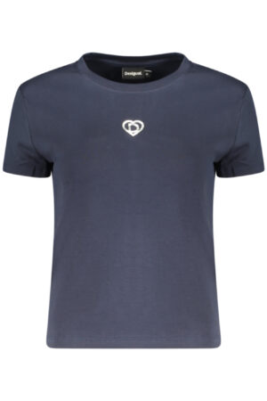 DESIGUAL WOMEN'S SHORT-SLEEVE T-SHIRT BLUE