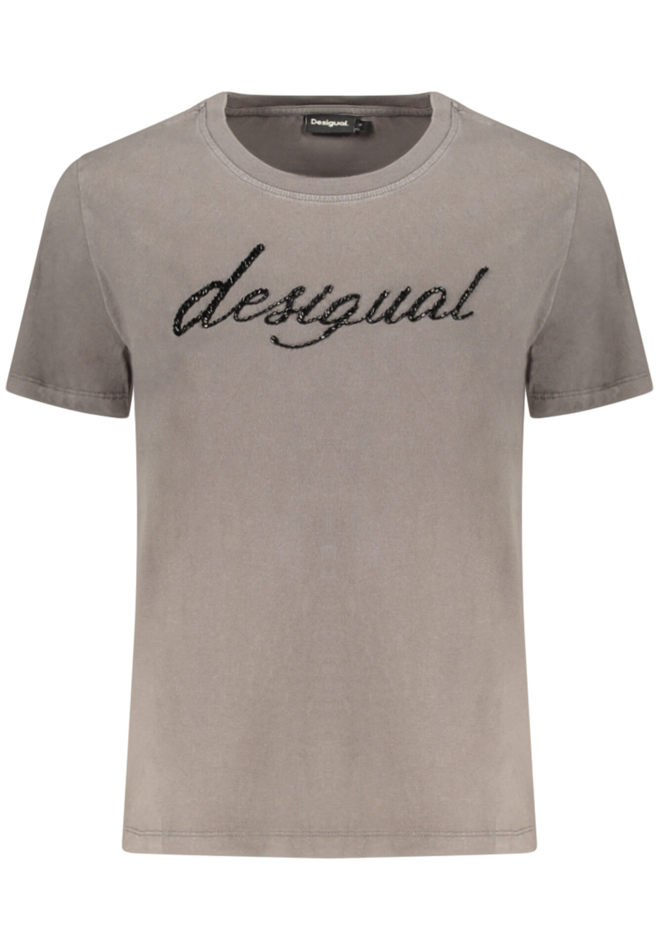 DESIGUAL WOMEN'S SHORT-SLEEVE T-SHIRT GREY
