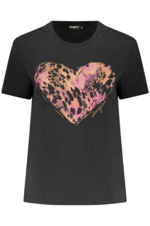 DESIGUAL WOMEN'S SHORT-SLEEVE T-SHIRT BLACK