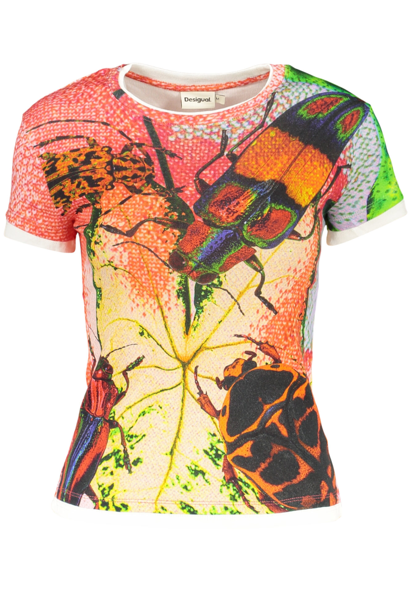 DESIGUAL WOMEN'S SHORT-SLEEVED T-SHIRT, RED