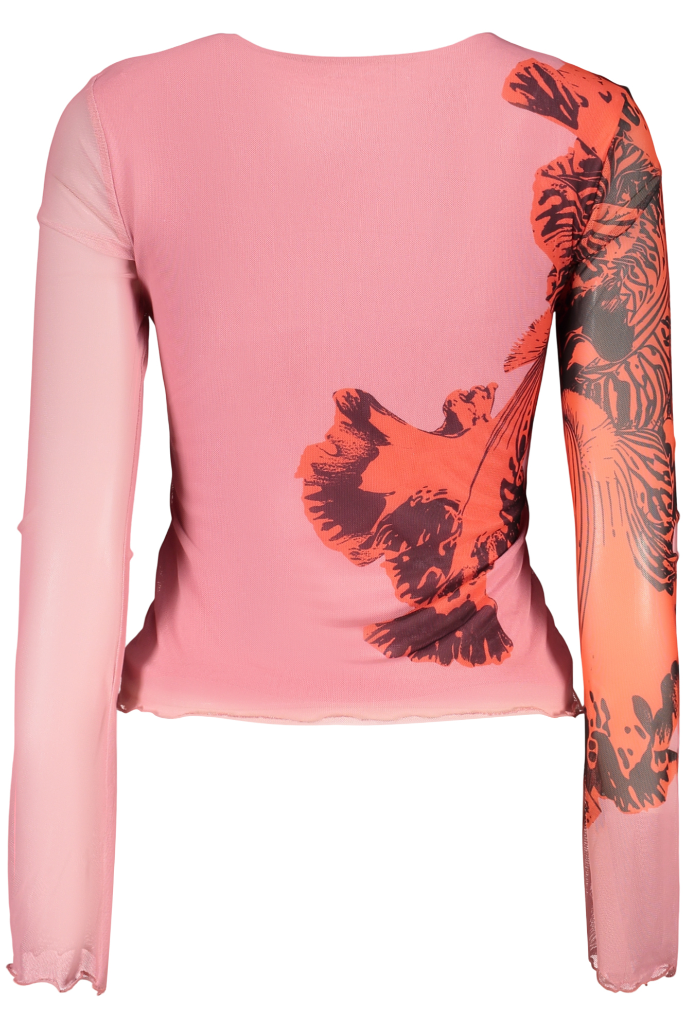 DESIGUAL WOMEN'S PINK LONG-SLEEVE T-SHIRT DESIGUAL WOMEN'S PINK LONG-SLEEVE T-SHIRT - Image 2