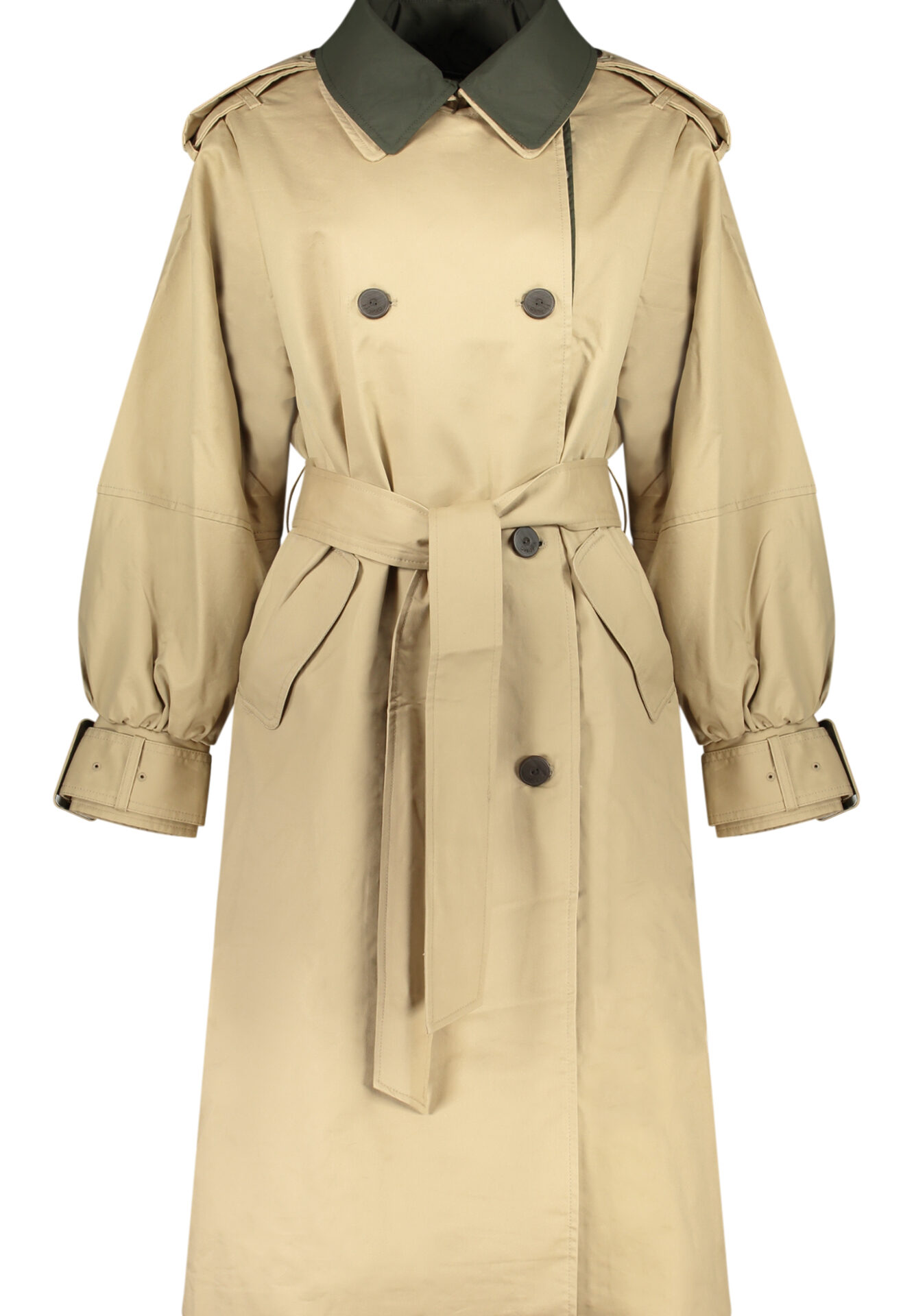 DESIGUAL WOMEN'S BEIGE TRENCH COAT
