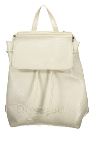 DESIGUAL WOMEN'S WHITE BACKPACK
