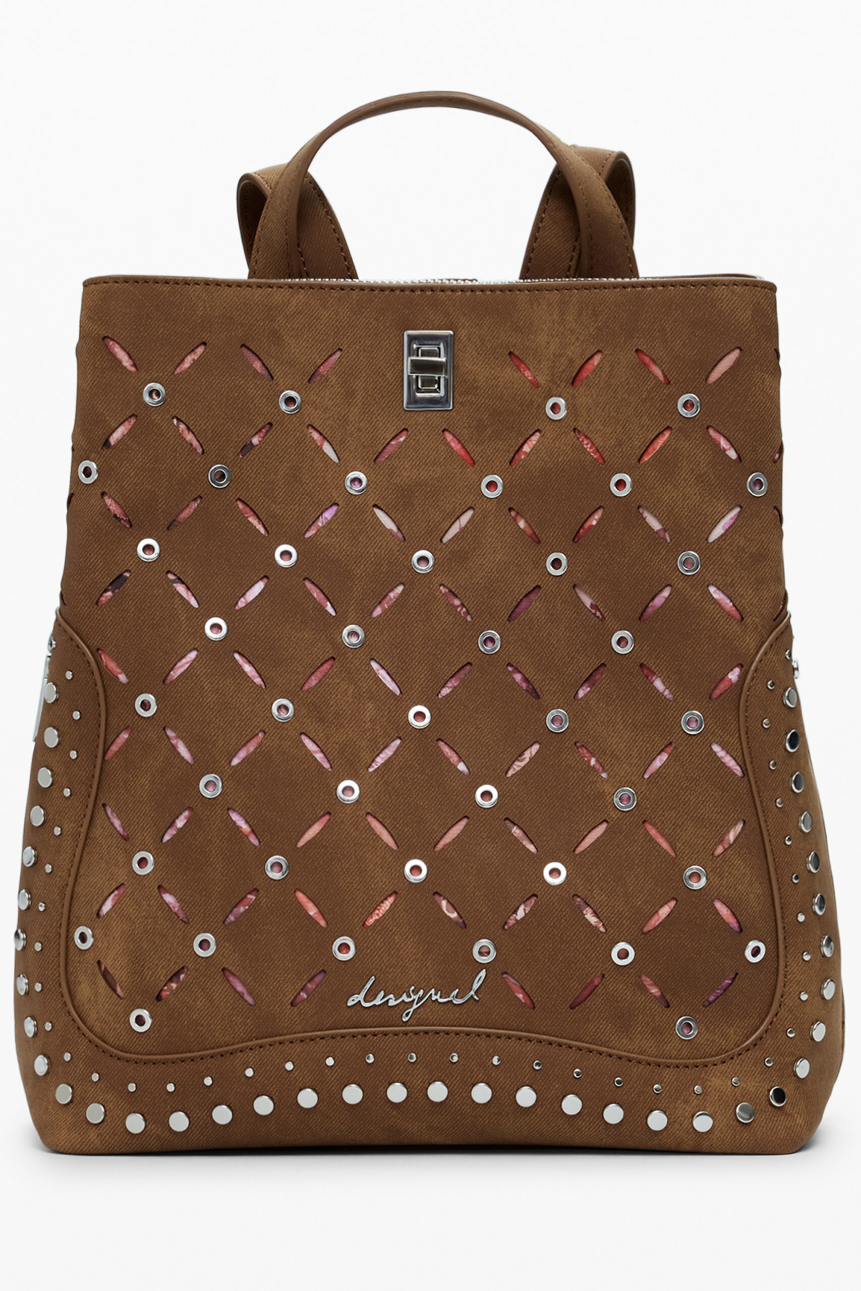 DESIGUAL WOMEN'S BROWN BACKPACK DESIGUAL WOMEN'S BROWN BACKPACK