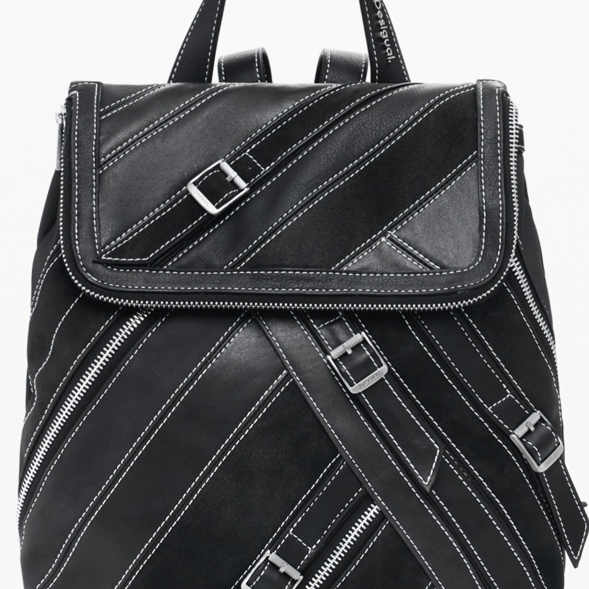 DESIGUAL WOMEN'S BLACK BACKPACK