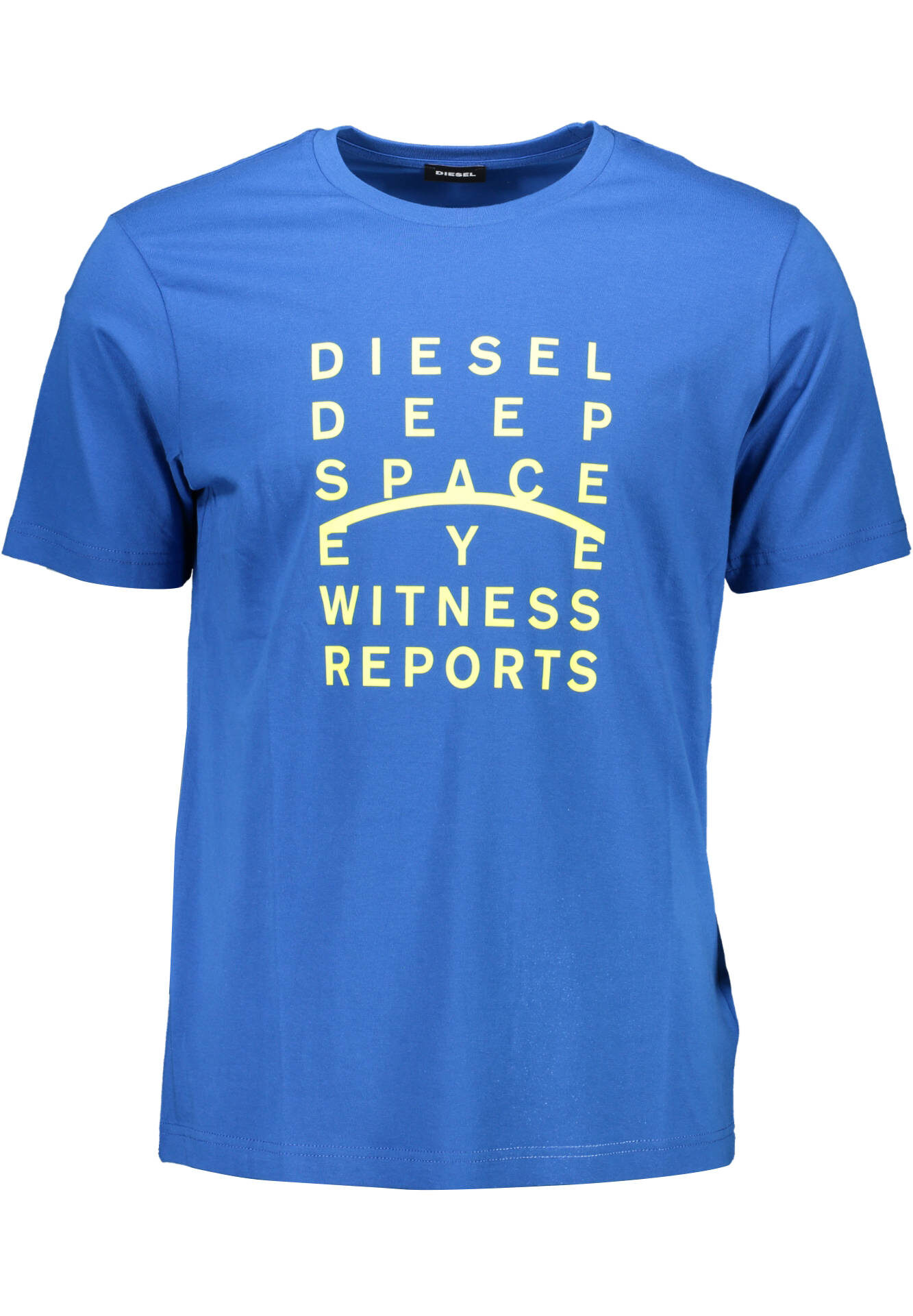DIESEL MEN'S SHORT SLEEVE T-SHIRT BLUE