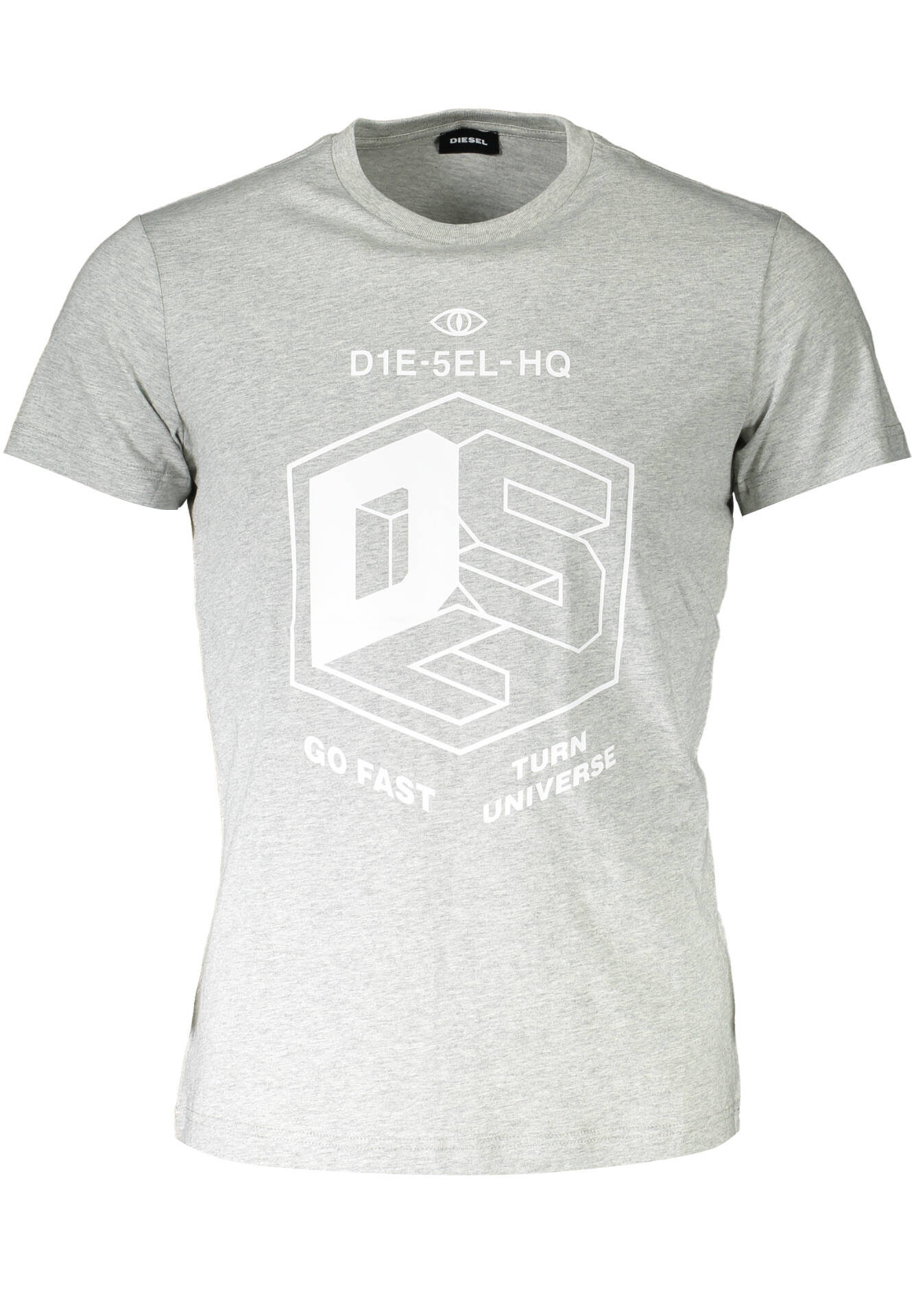 DIESEL SHORT SLEEVE T-SHIRT MEN GREY