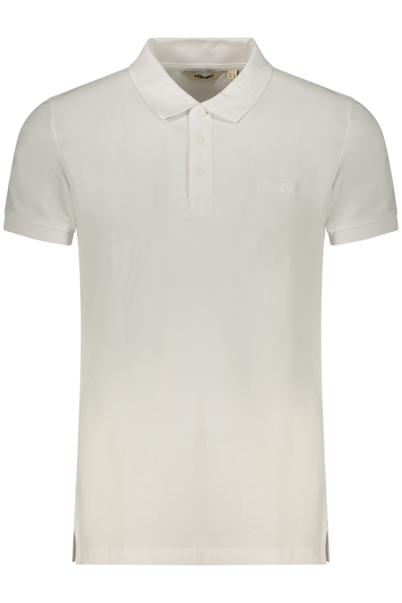ELLESSE MEN'S SHORT-SLEEVE POLO SHIRT WHITE ELLESSE MEN'S SHORT-SLEEVE POLO SHIRT WHITE