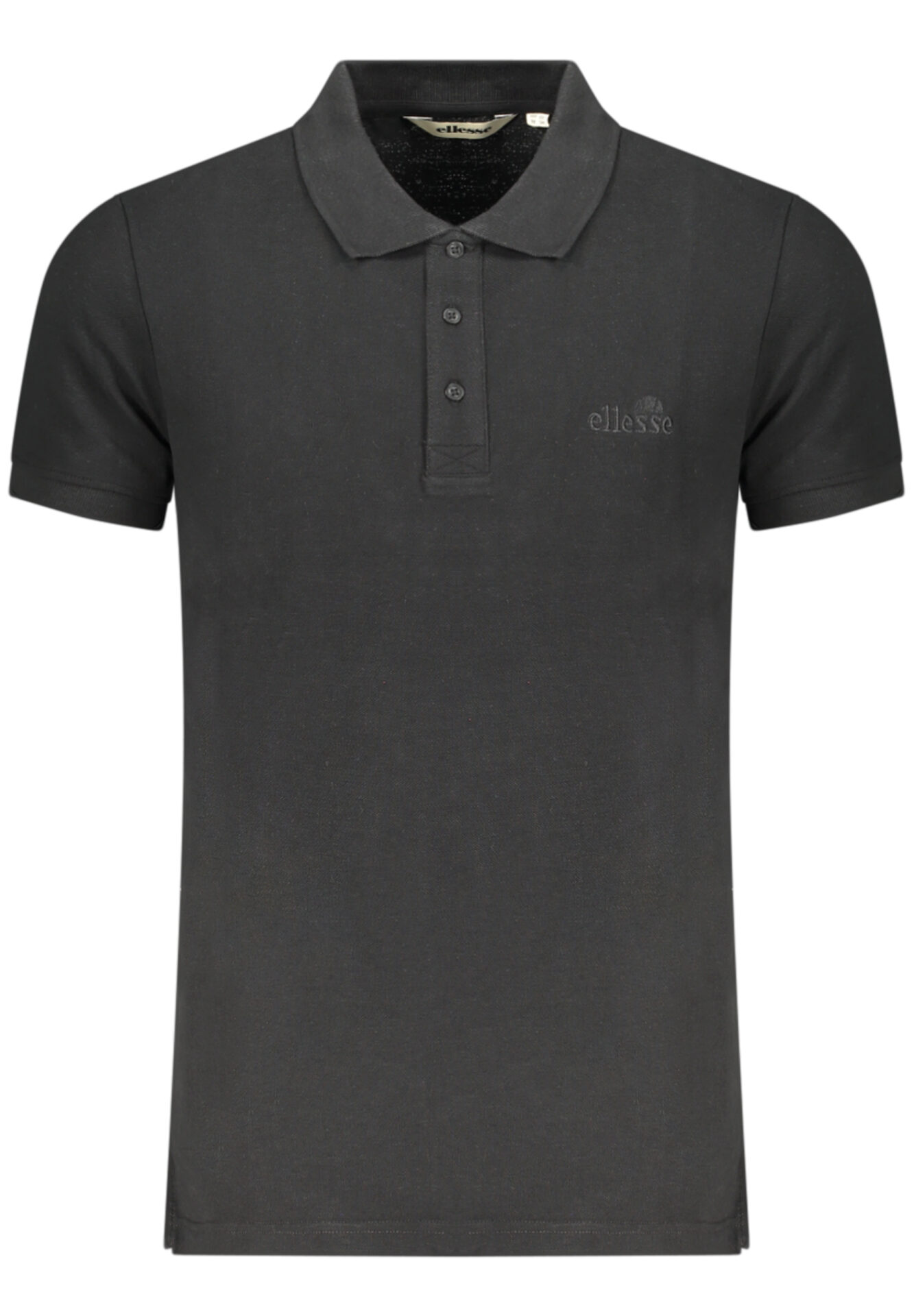 ELLESSE MEN'S SHORT-SLEEVE POLO SHIRT BLACK