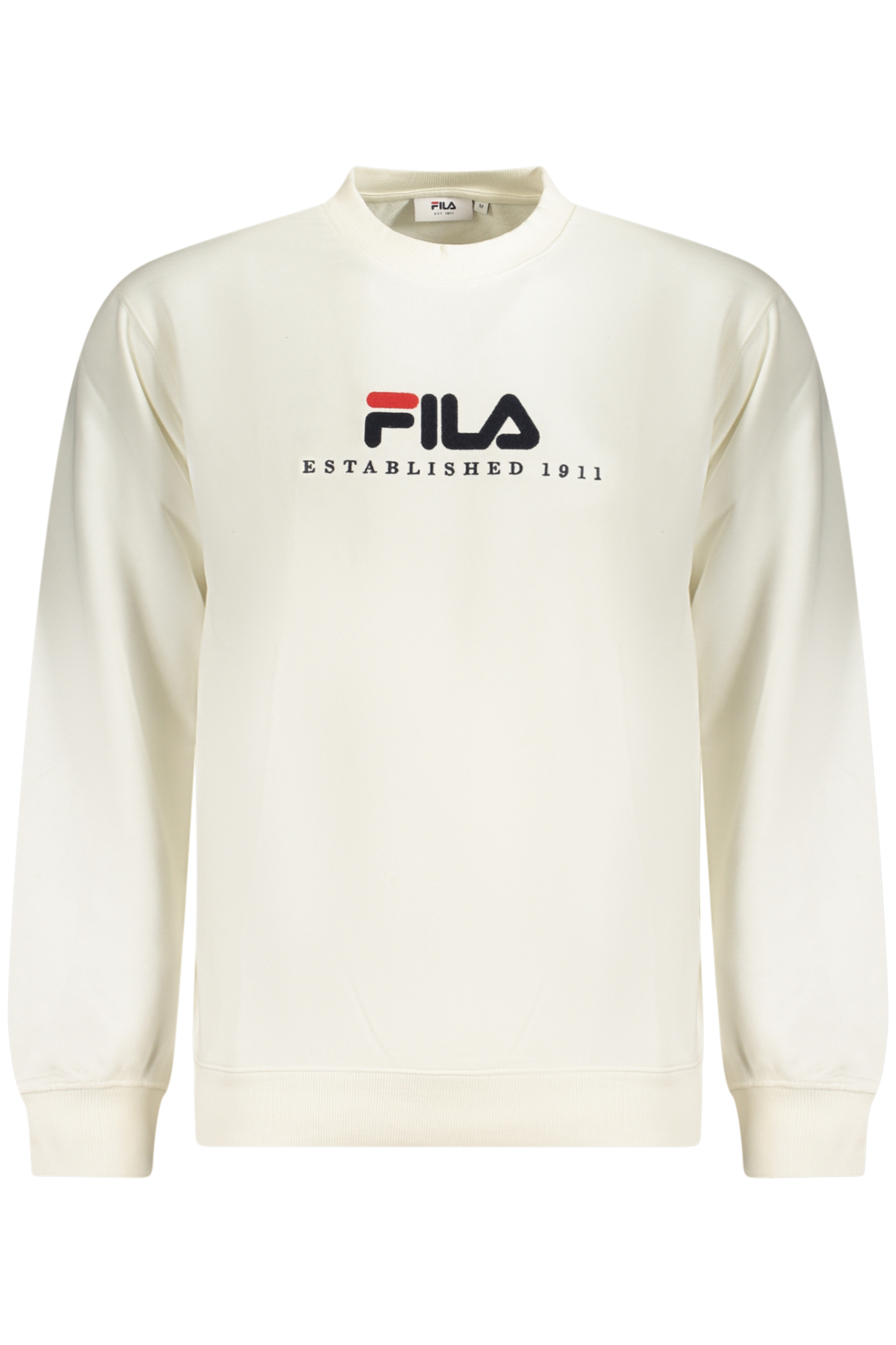 FILA MEN'S WHITE ZIP-UP SWEATSHIRT FILA MEN'S WHITE ZIP-UP SWEATSHIRT