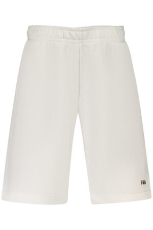 FILA MEN'S WHITE SHORT TRACKSUIT PANTS
