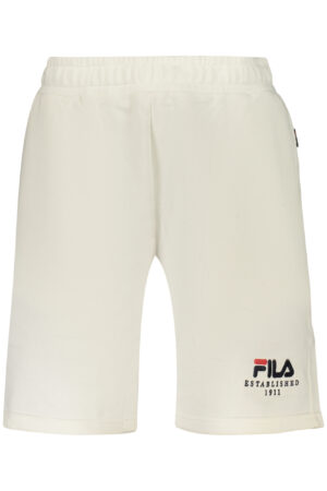 FILA MEN'S WHITE SHORT TRACKSUIT PANTS