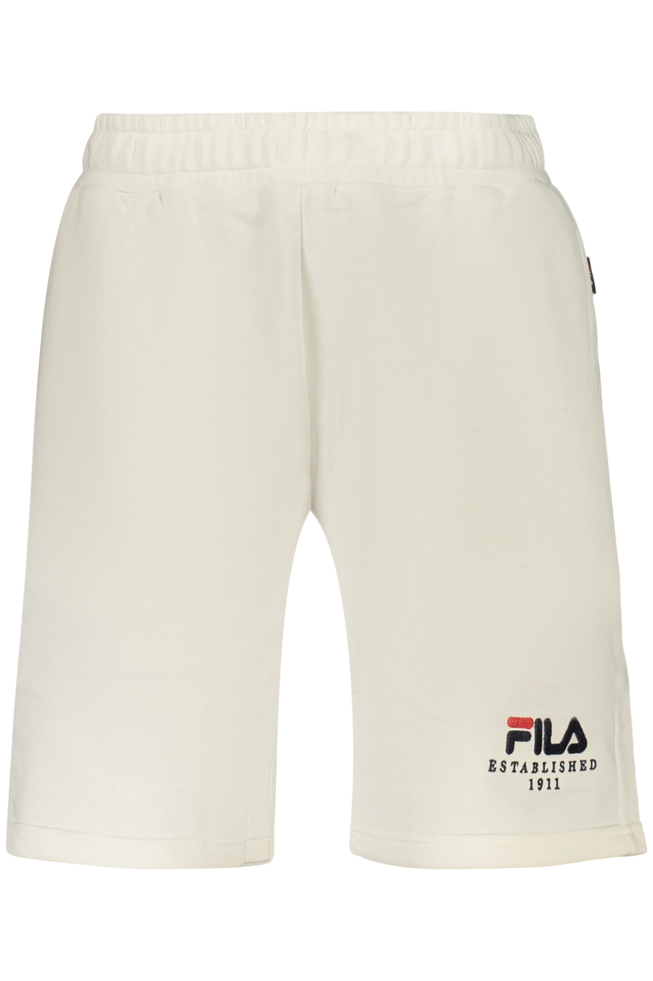 FILA MEN'S WHITE SHORT TRACKSUIT PANTS FILA MEN'S WHITE SHORT TRACKSUIT PANTS
