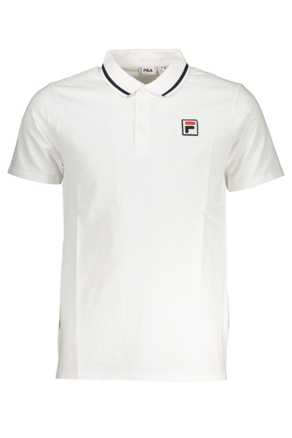 FILA balti vyriški polo marškinėliai trumpomis rankovėmis