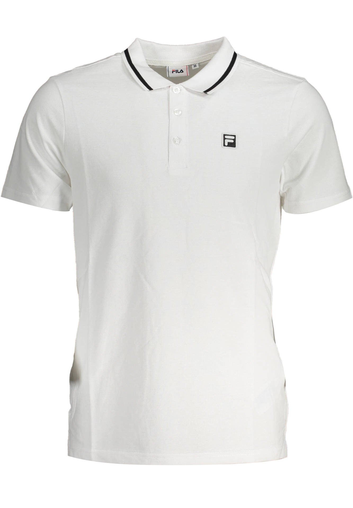 FILA MEN'S WHITE SHORT SLEEVED POLO SHIRT