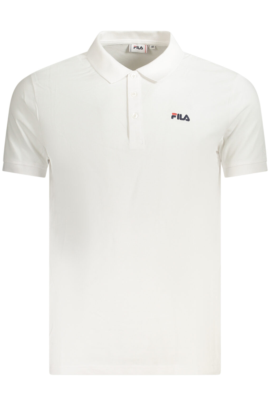filapolomanichecorteuomobianco_1 FILA balti vyriški polo marškinėliai trumpomis rankovėmis