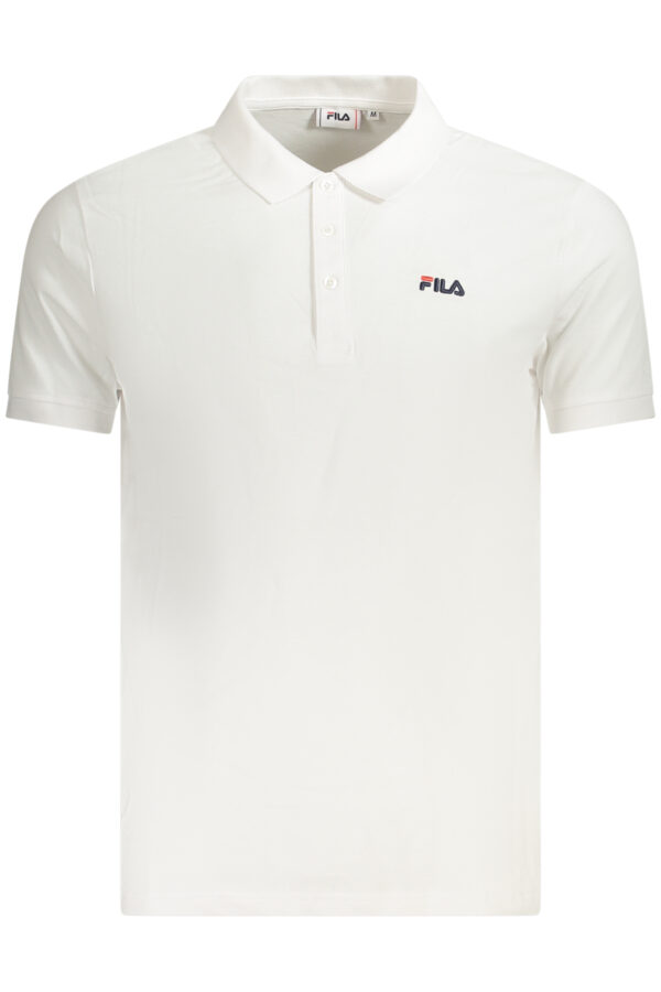 FILA balti vyriški polo marškinėliai trumpomis rankovėmis