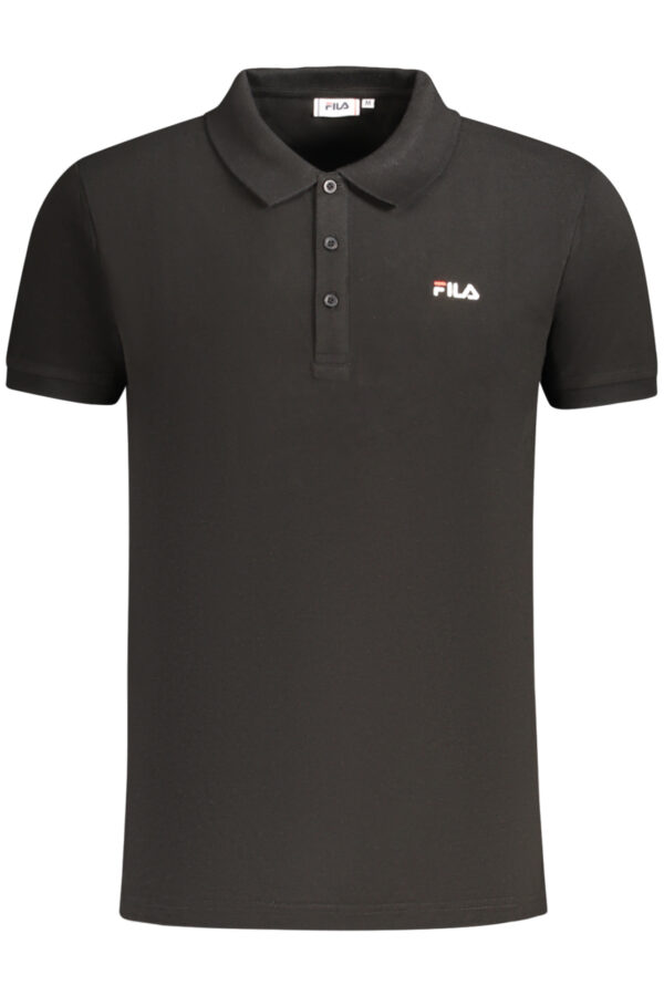 FILA juodi vyriški polo marškinėliai trumpomis rankovėmis