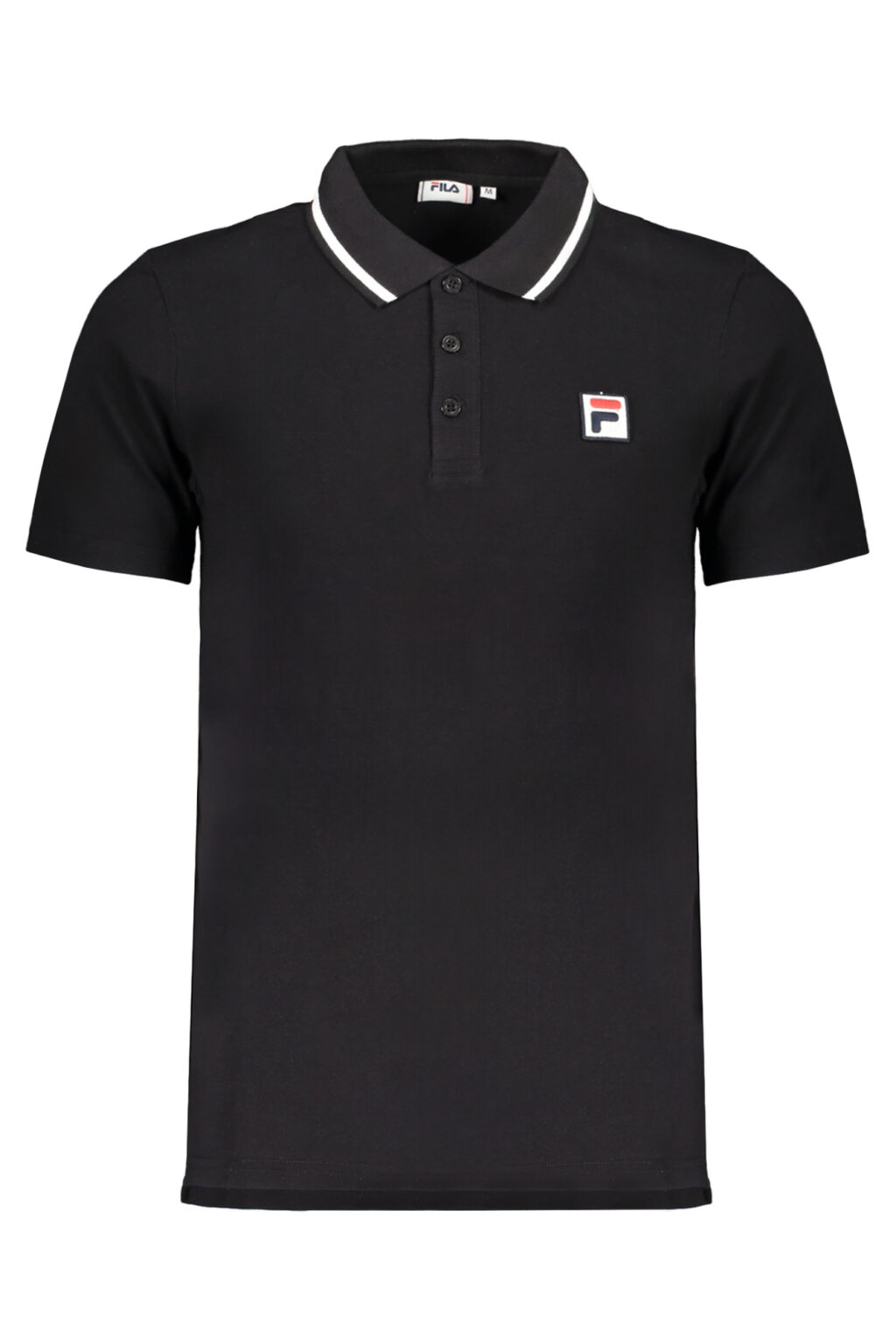FILA juodi vyriški polo marškinėliai trumpomis rankovėmis