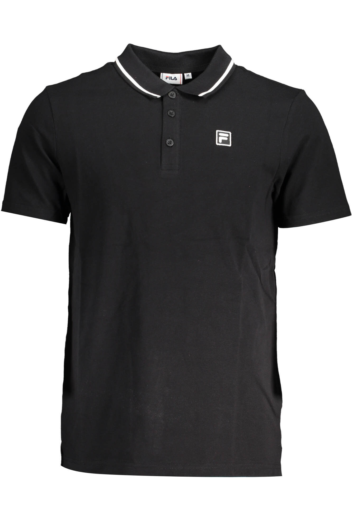 FILA MEN'S BLACK SHORT SLEEVED POLO SHIRT