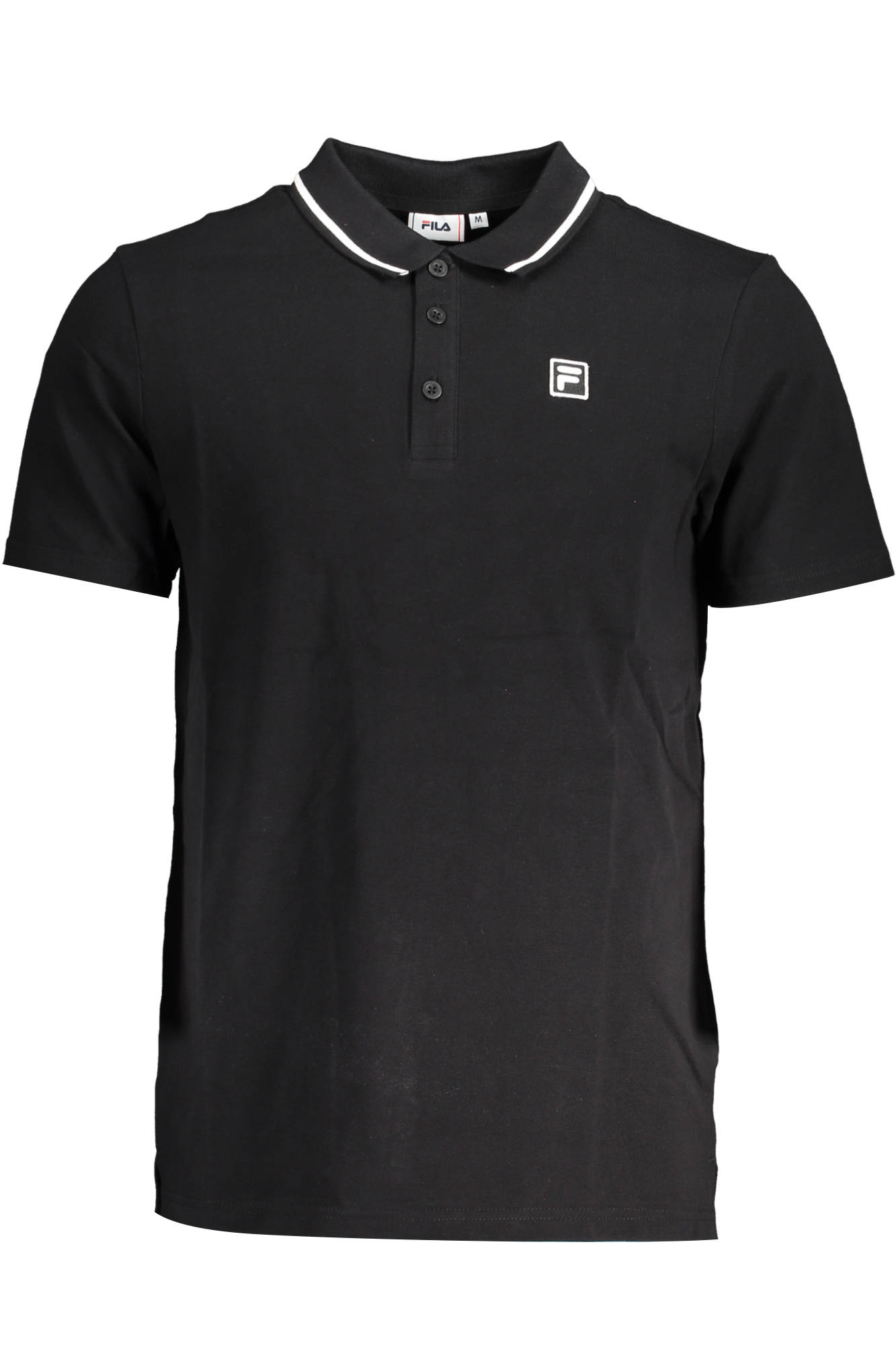 FILA vyriški polo marškinėliai trumpomis rankovėmis, juodi FILA vyriški polo marškinėliai trumpomis rankovėmis, juodi