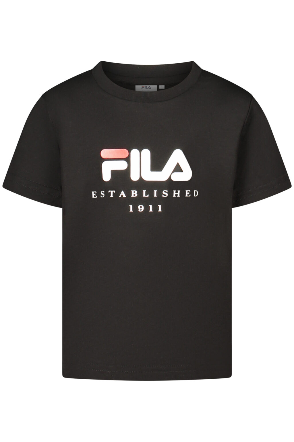 filat-shirtmanichecortebambinanero_1 FILA Mergaičių Marškinėliai