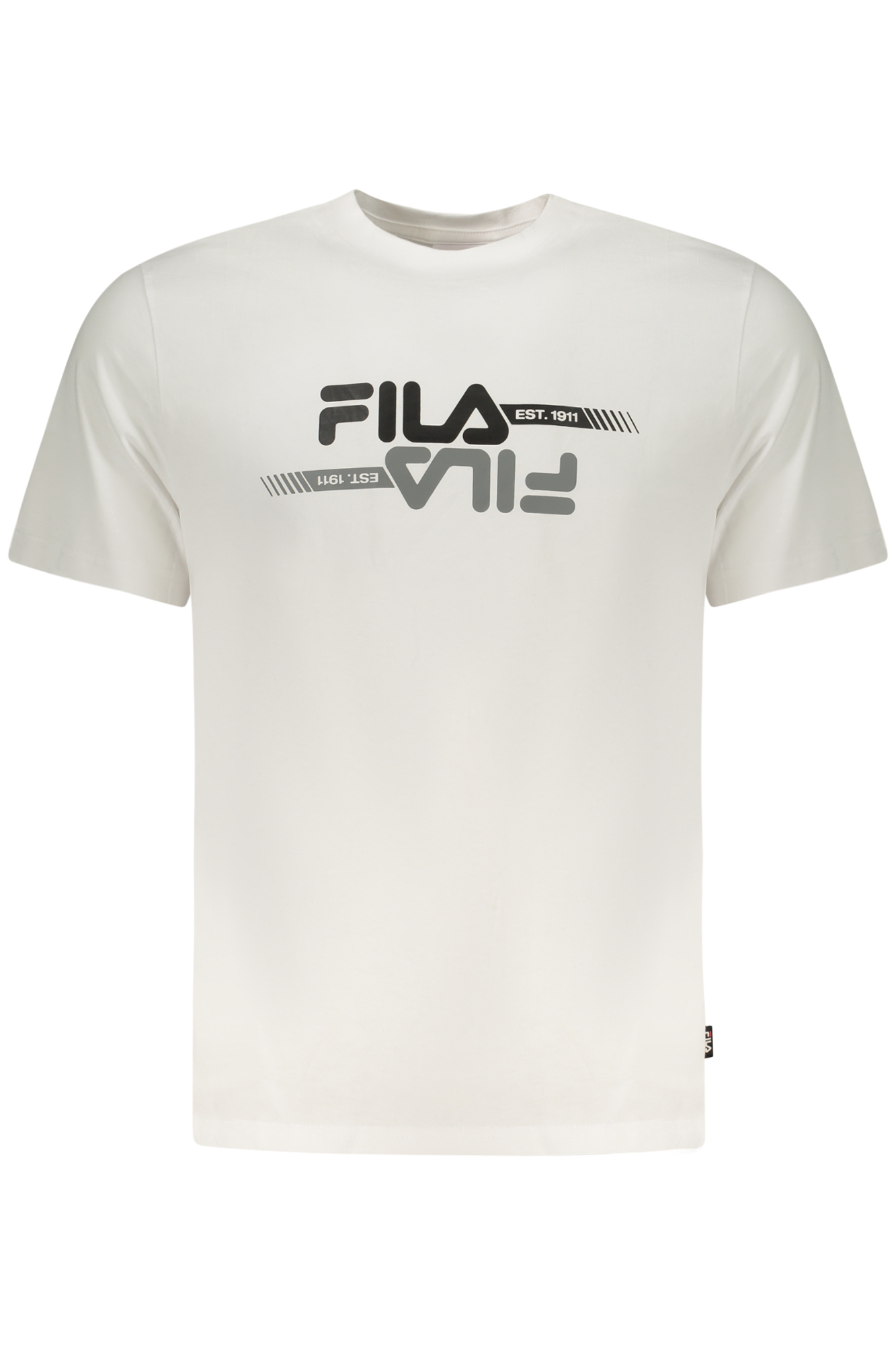 FILA MEN'S SHORT-SLEEVED T-SHIRT WHITE FILA MEN'S SHORT-SLEEVED T-SHIRT WHITE