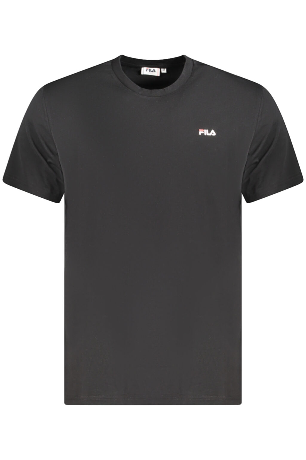filat-shirtmanichecorteuomonero_1 FILA juodi vyriški marškinėliai trumpomis rankovėmis