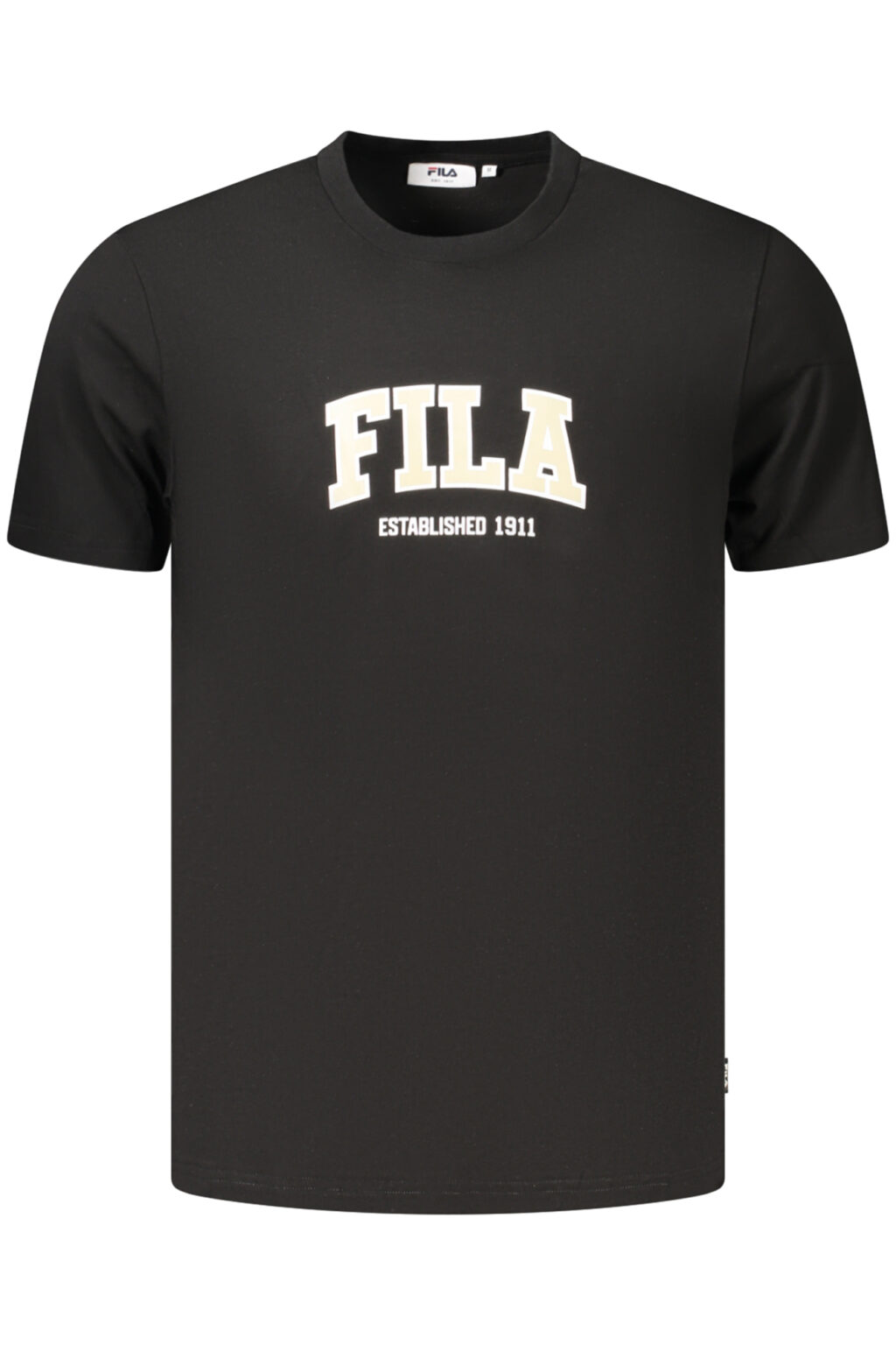 filat-shirtmanichecorteuomonero_1 FILA vyriški marškinėliai trumpomis rankovėmis, juodi